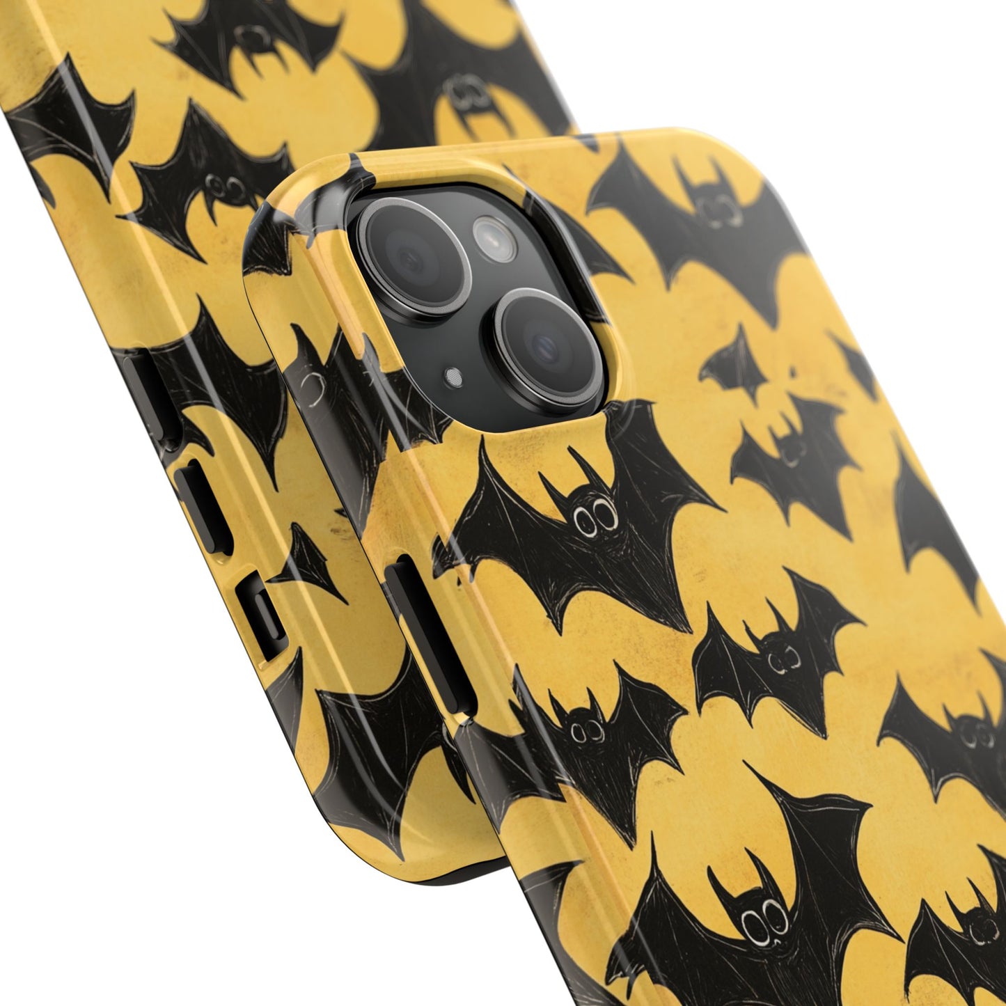 Halloween Yellow Bats Tough Phone Cases