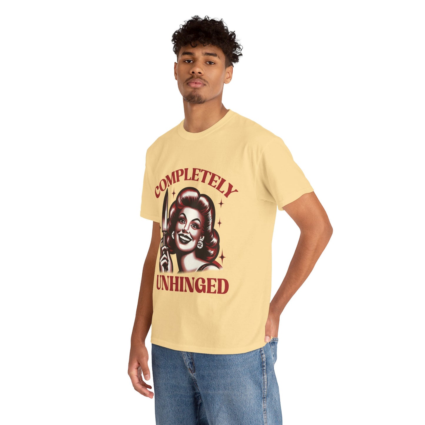 Completely Unhinged Unisex Heavy Cotton Tee