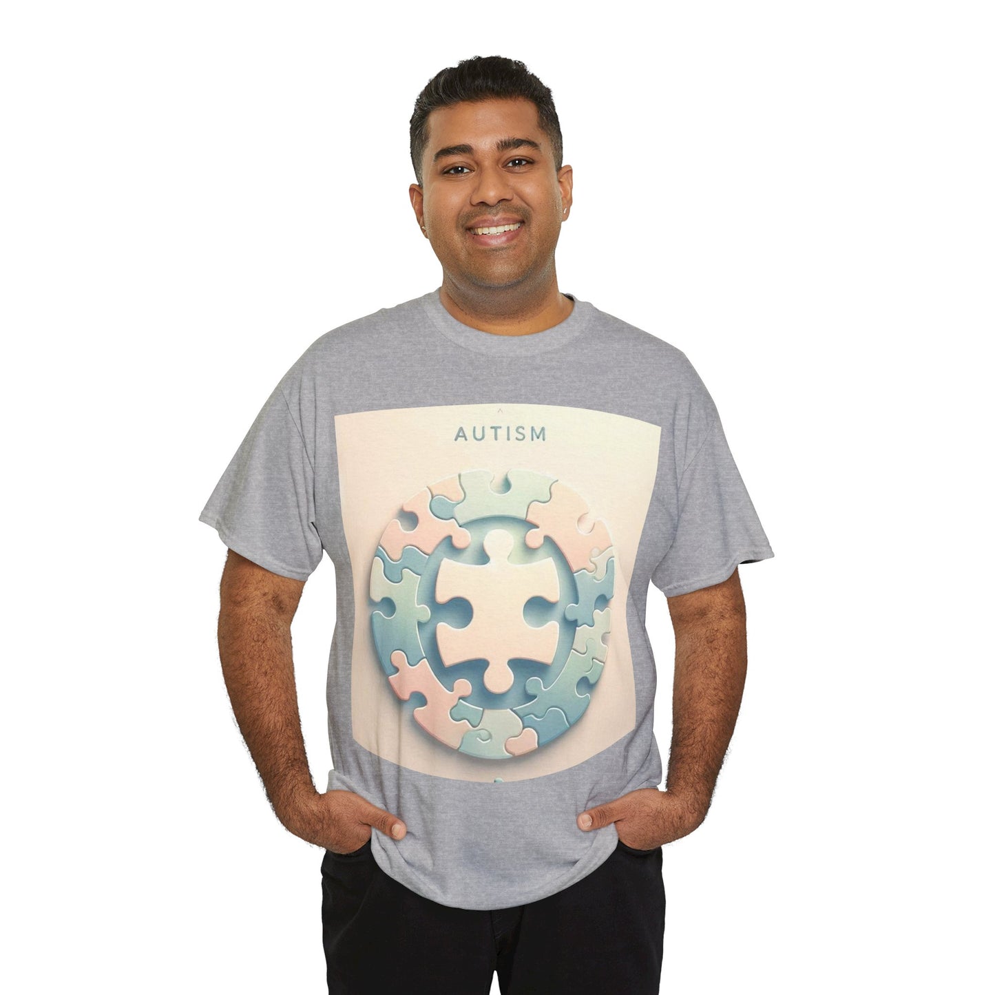 Autism Circle Unisex Heavy Cotton Tee