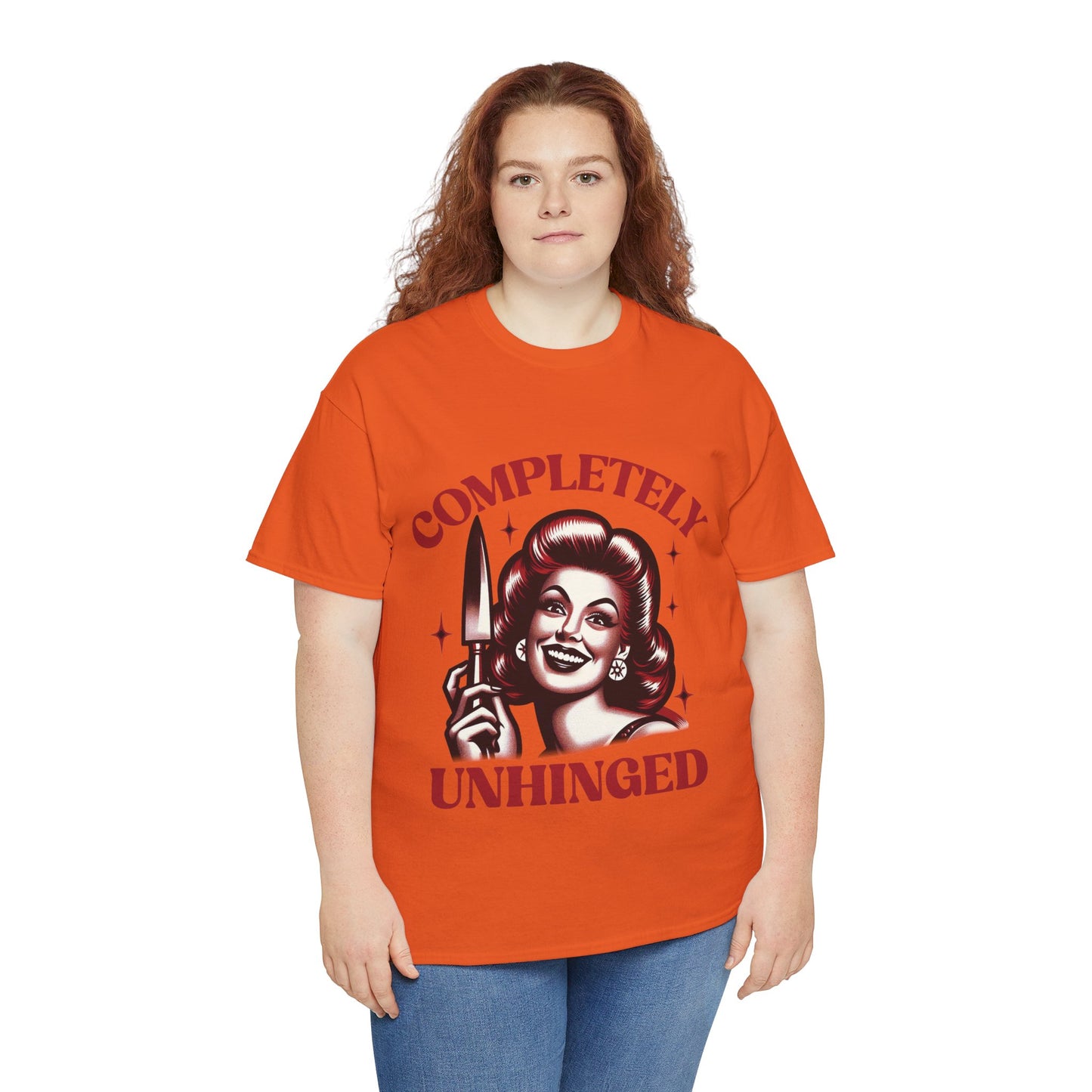Completely Unhinged Unisex Heavy Cotton Tee