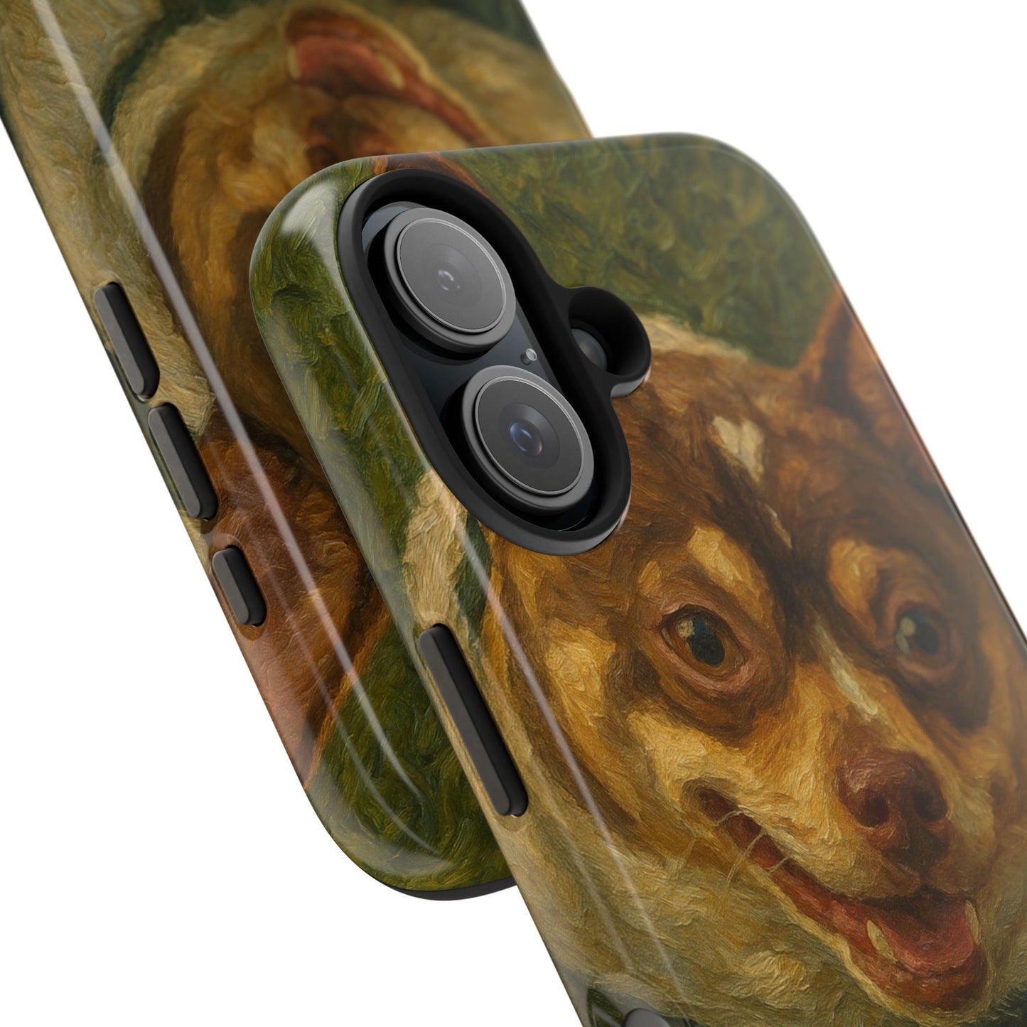 Custom Portrait Oil Painting Tough Phone Case - Durable & Stylish Design