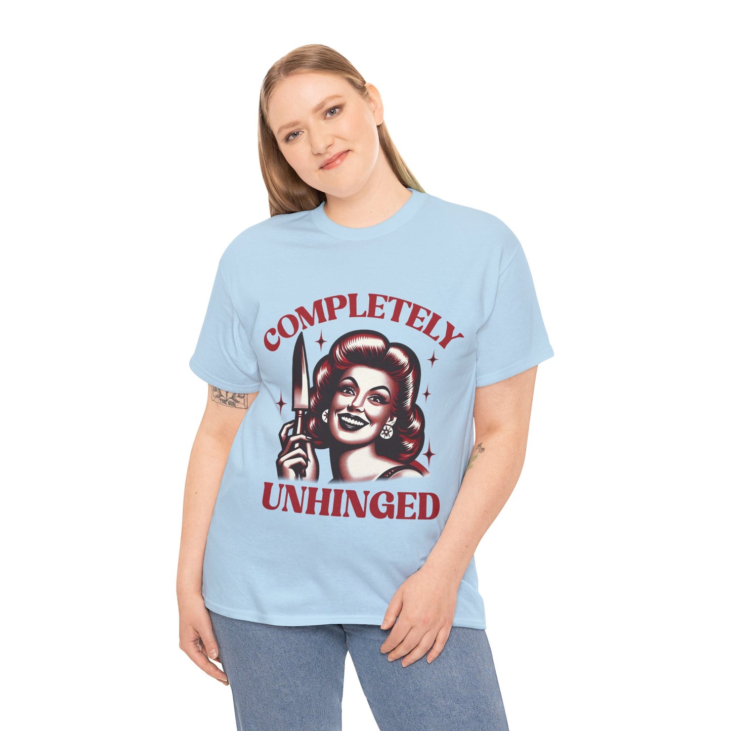 Completely Unhinged Unisex Heavy Cotton Tee