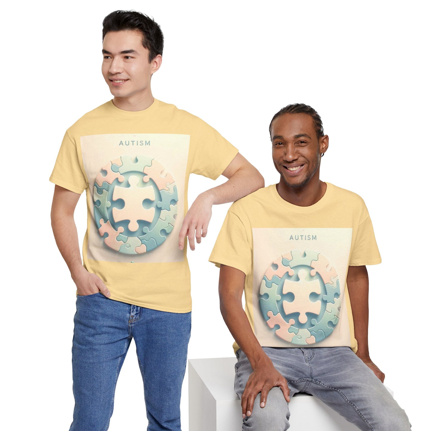 Autism Circle Unisex Heavy Cotton Tee