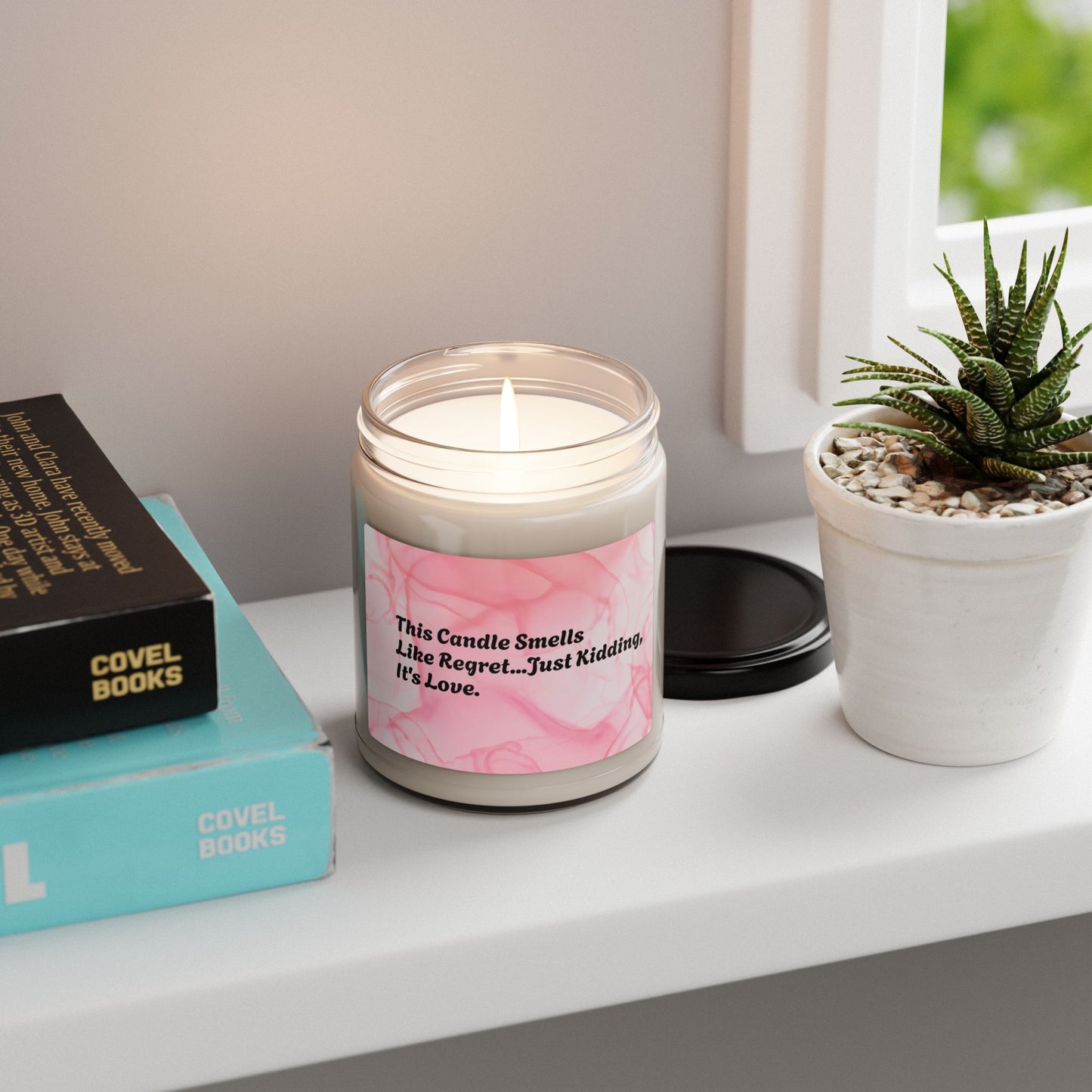 This Candle Smells Like Regret..Just Kidding, It's Love Scented Soy Candle, 9oz