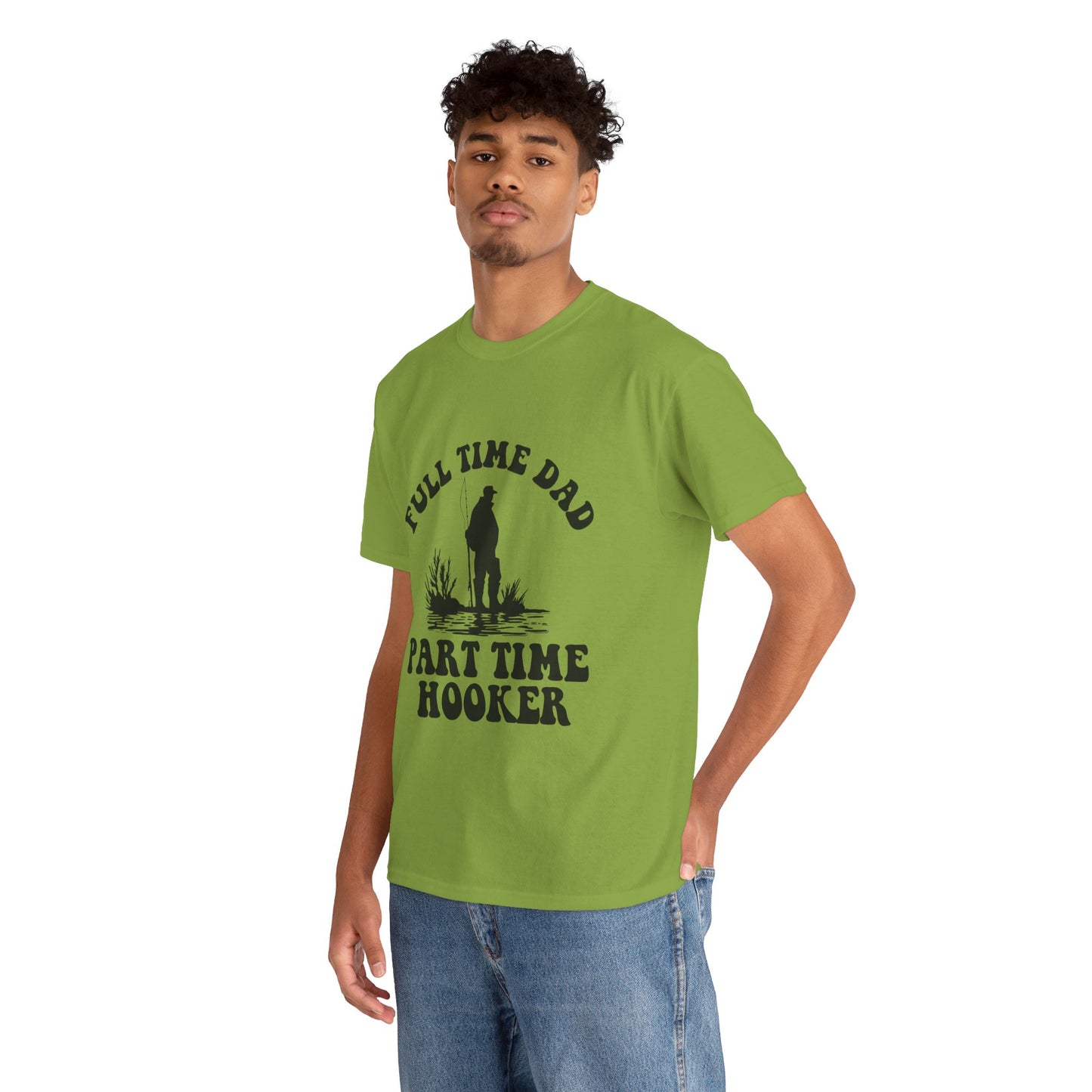 Full Time Dad Unisex Heavy Cotton Tee