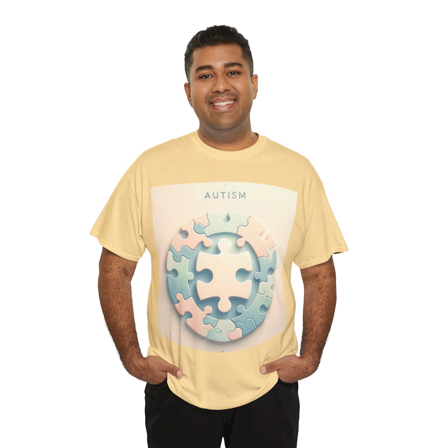 Autism Circle Unisex Heavy Cotton Tee