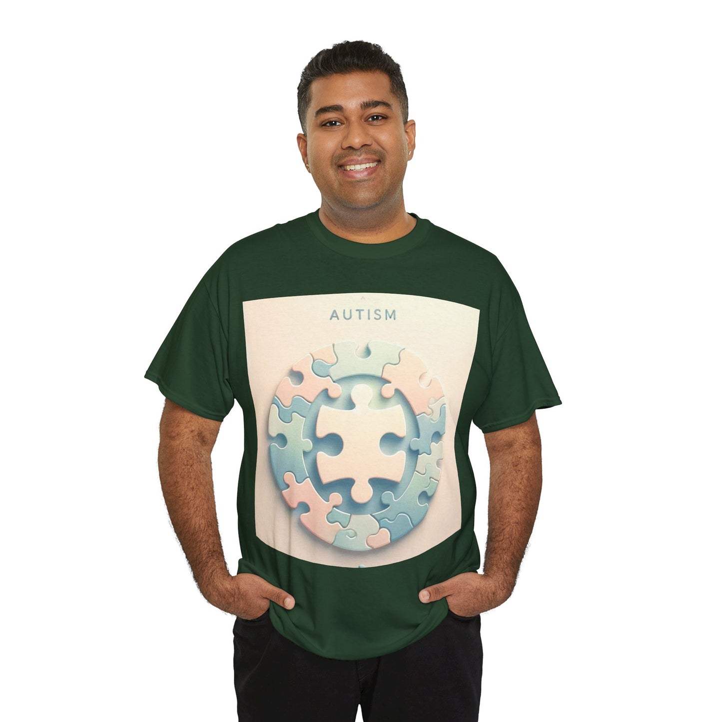 Autism Circle Unisex Heavy Cotton Tee