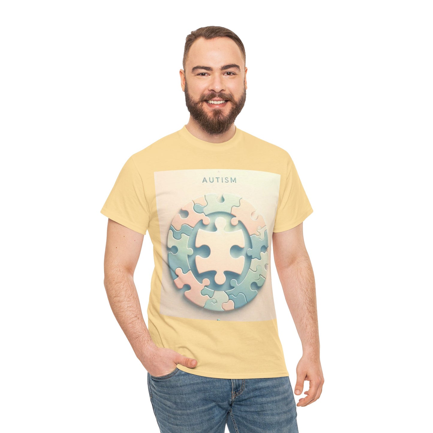 Autism Circle Unisex Heavy Cotton Tee