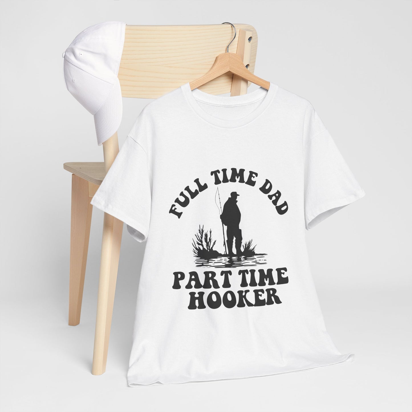 Full Time Dad Unisex Heavy Cotton Tee