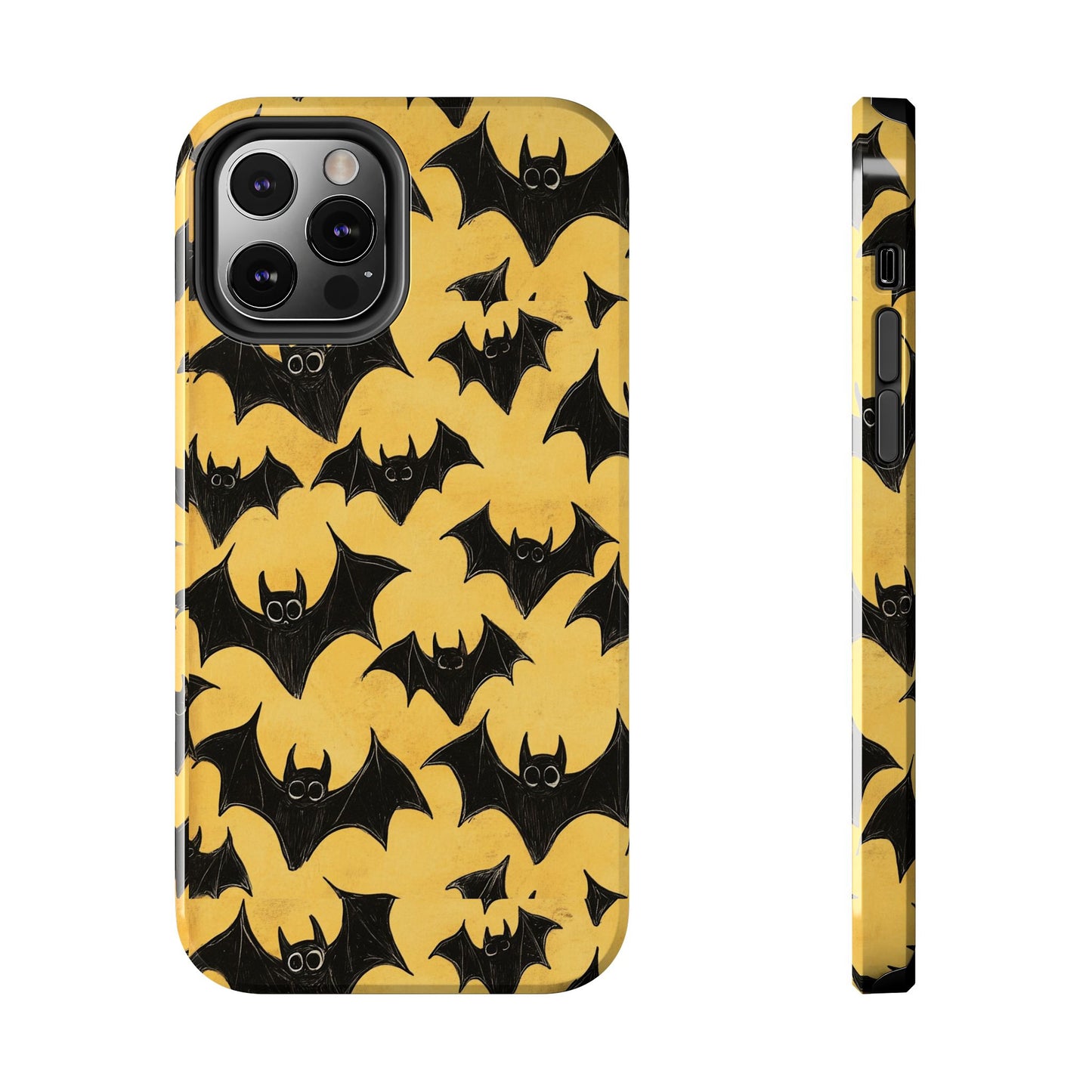 Halloween Yellow Bats Tough Phone Cases