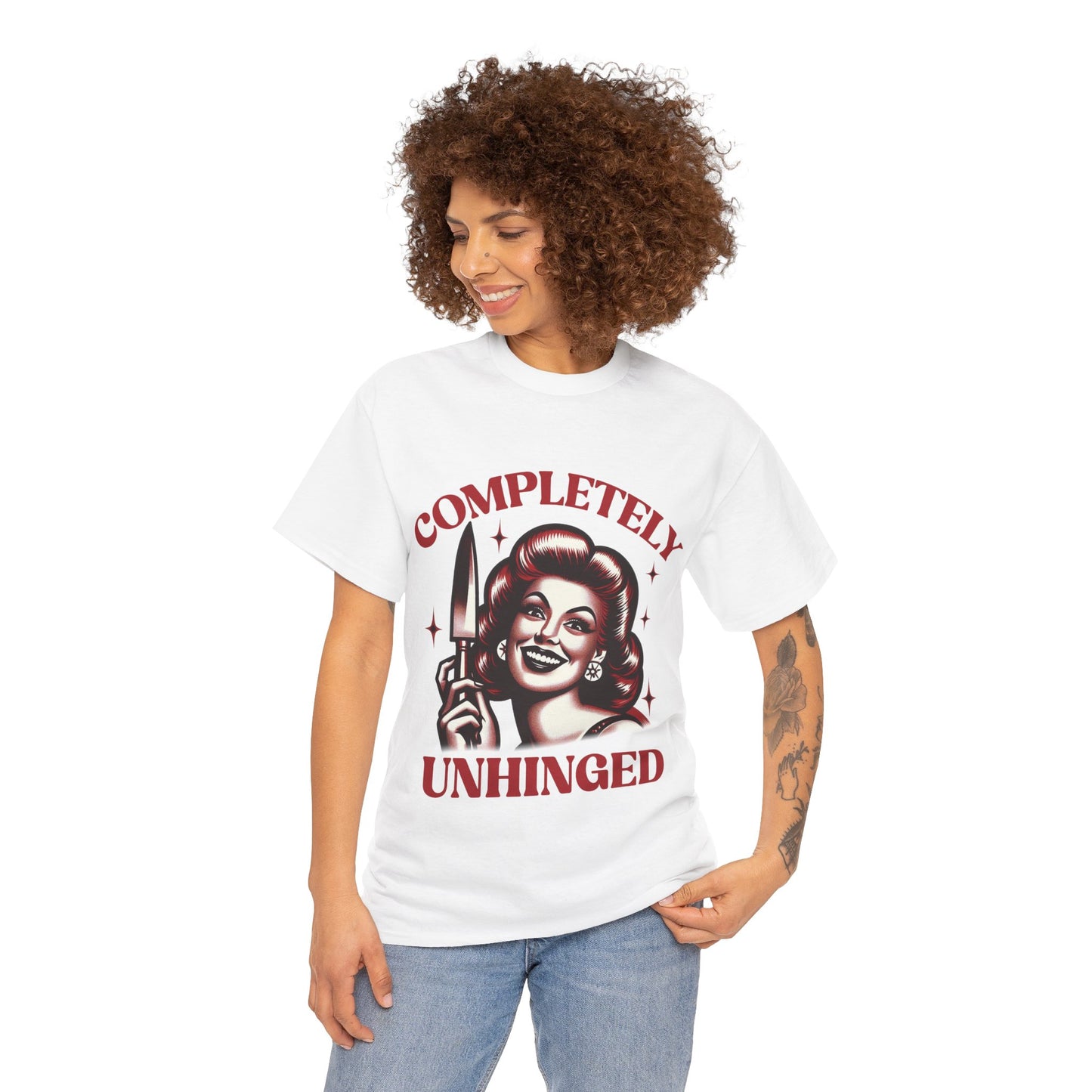 Completely Unhinged Unisex Heavy Cotton Tee
