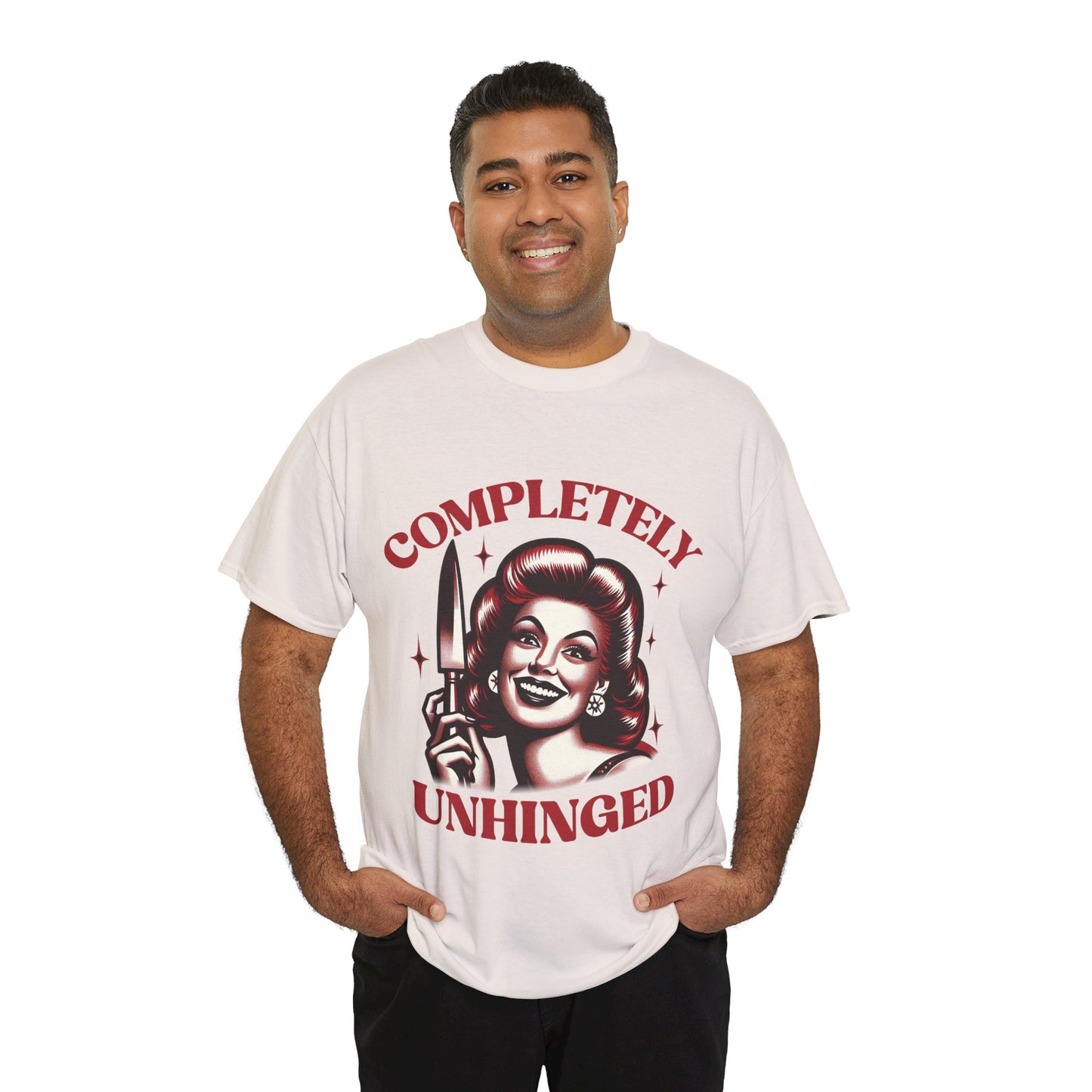 Completely Unhinged Unisex Heavy Cotton Tee