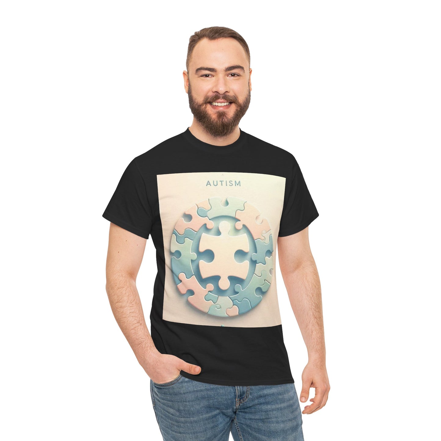 Autism Circle Unisex Heavy Cotton Tee