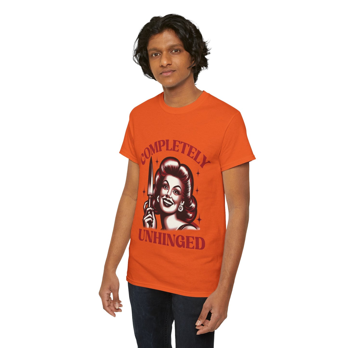 Completely Unhinged Unisex Heavy Cotton Tee