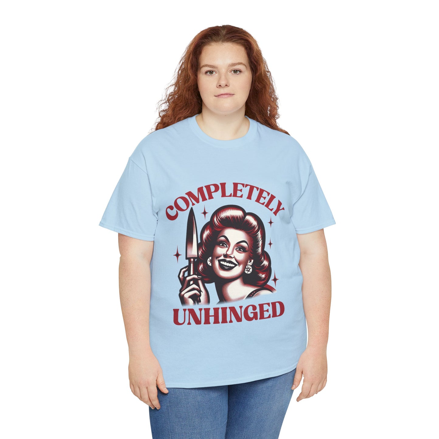 Completely Unhinged Unisex Heavy Cotton Tee
