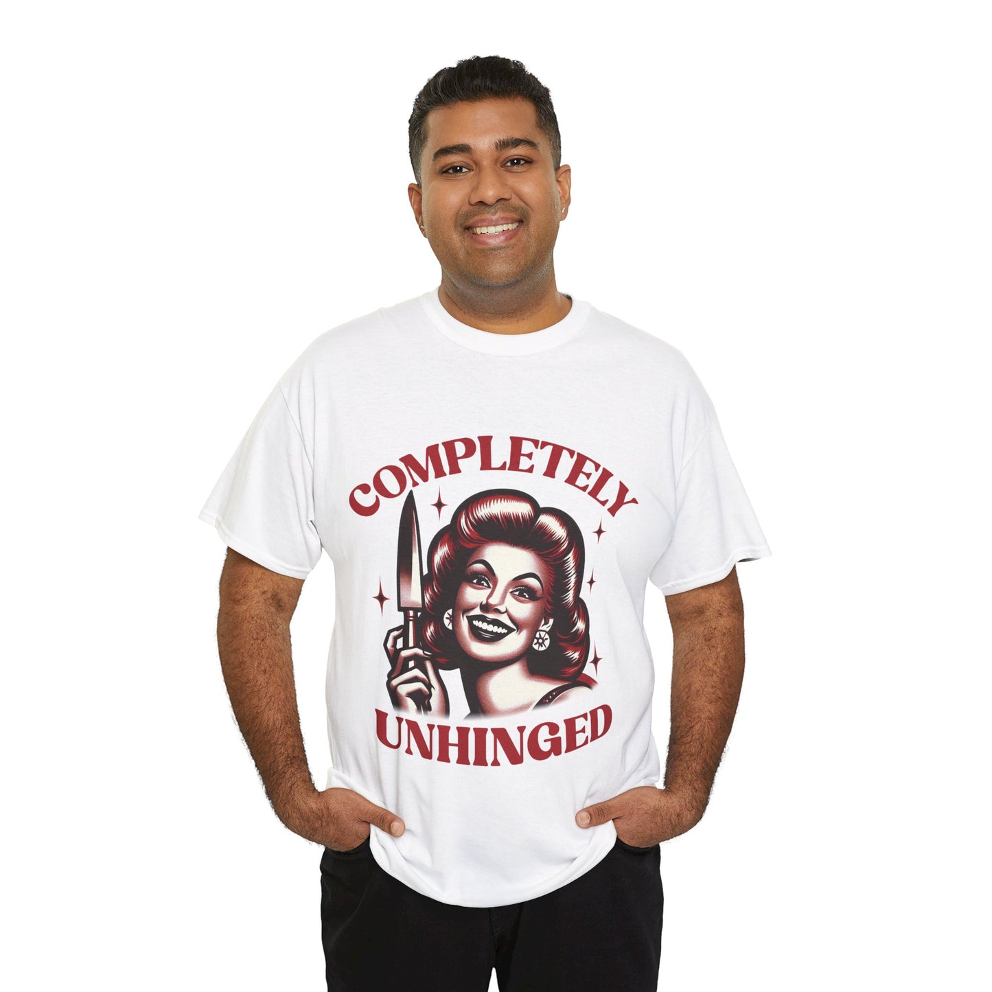 Completely Unhinged Unisex Heavy Cotton Tee