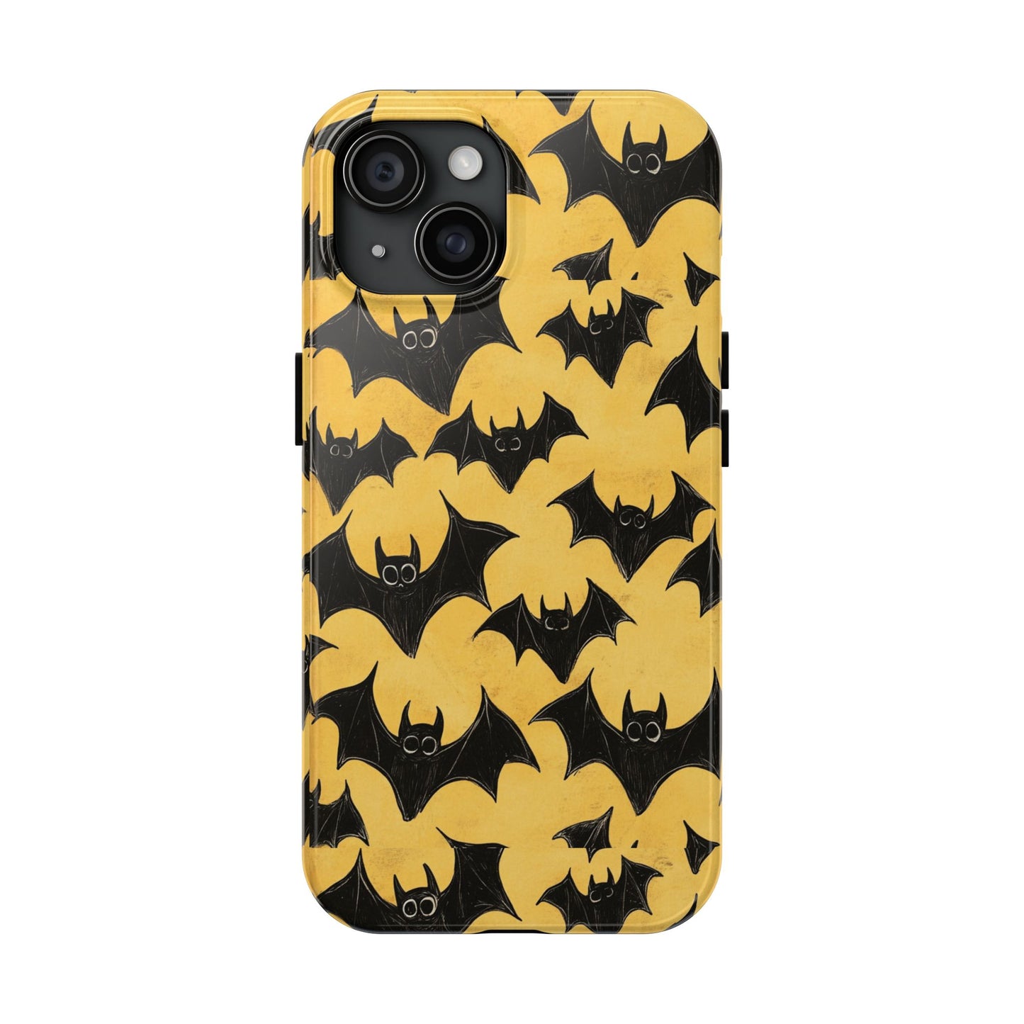 Halloween Yellow Bats Tough Phone Cases