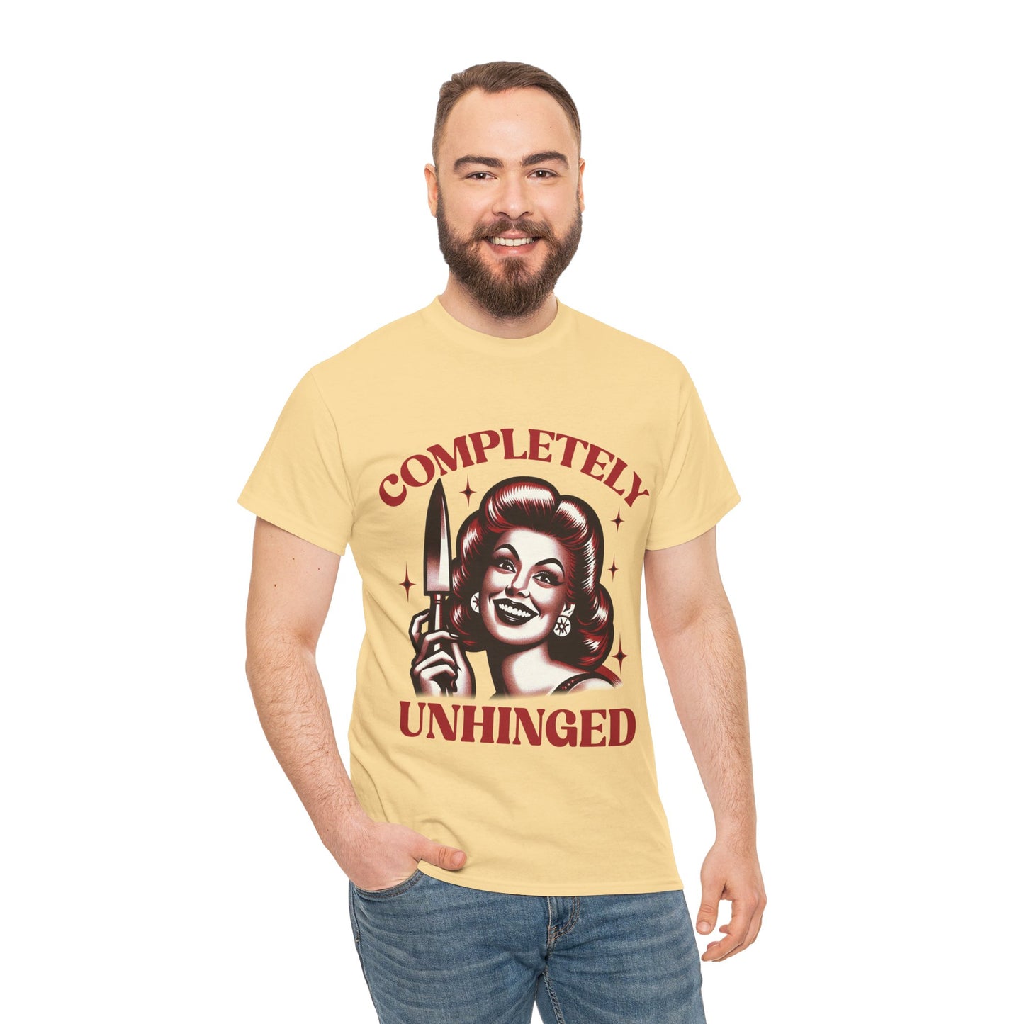 Completely Unhinged Unisex Heavy Cotton Tee