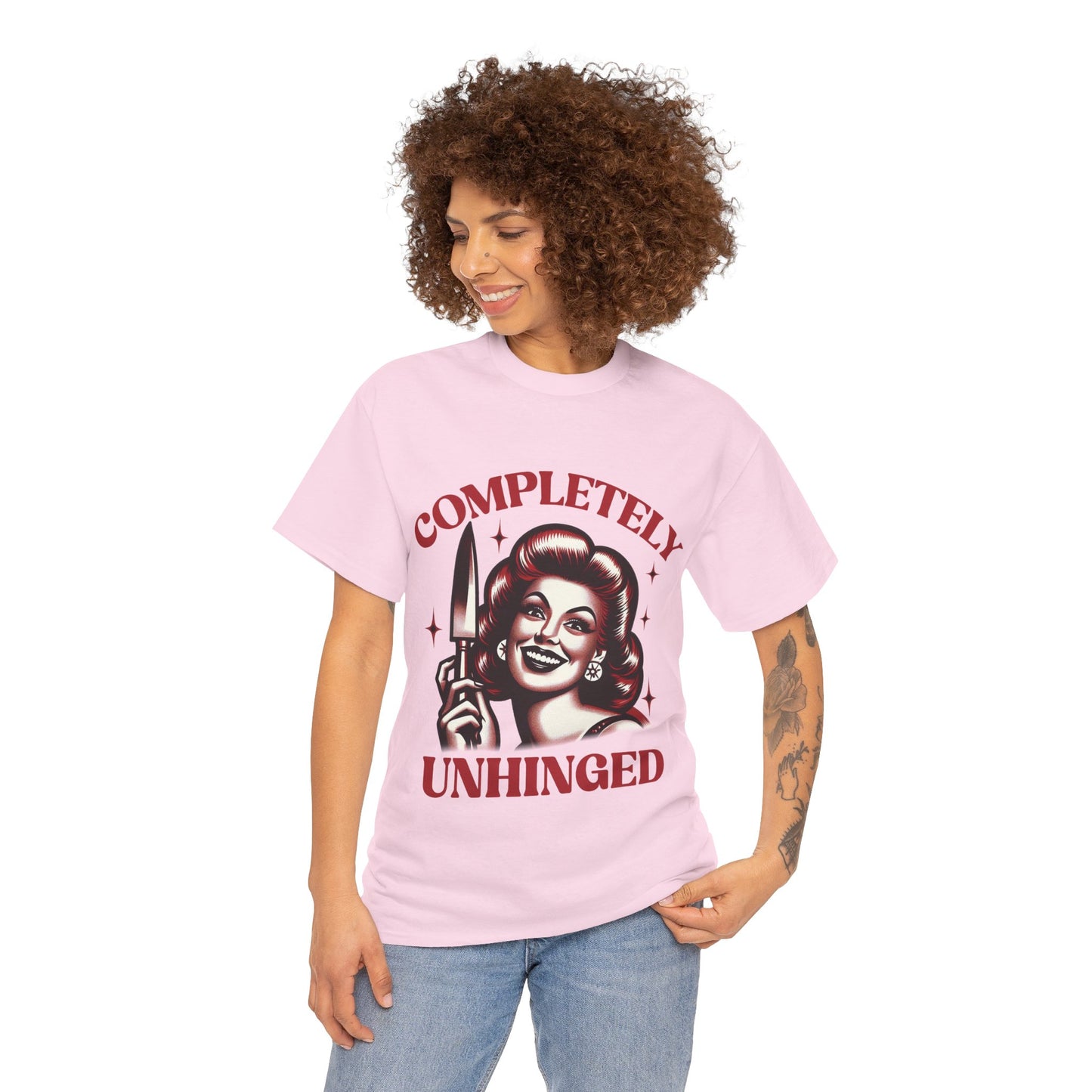 Completely Unhinged Unisex Heavy Cotton Tee