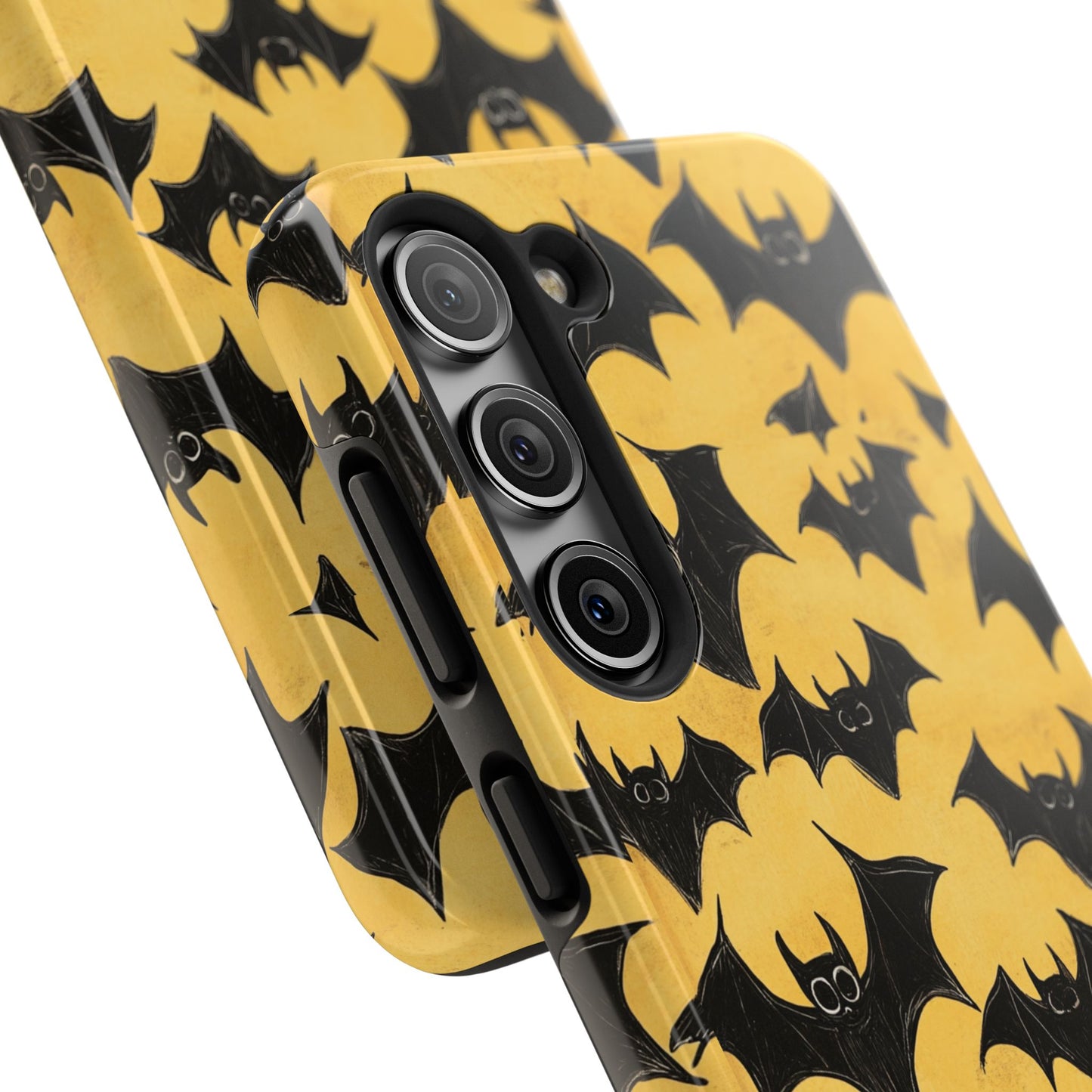 Halloween Yellow Bats Tough Phone Cases