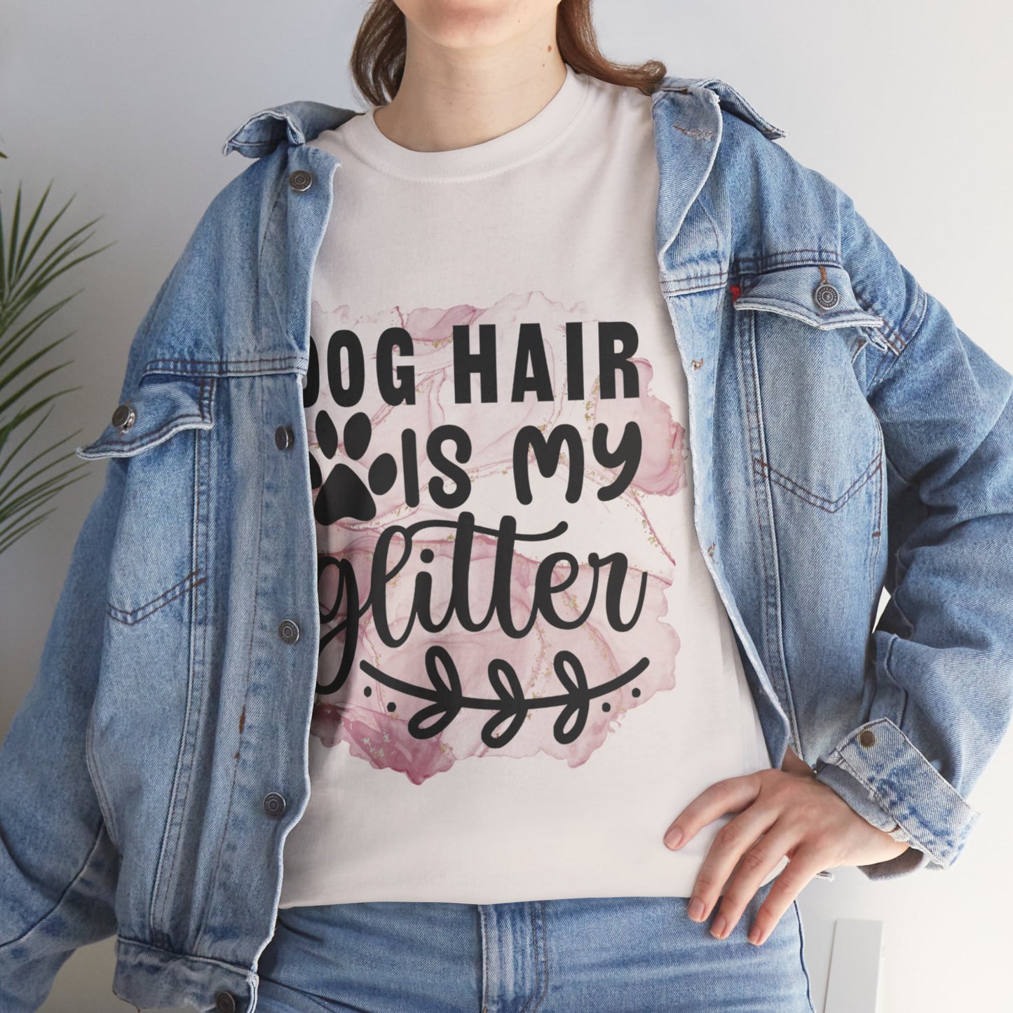Dog Hair Is My Glitter Unisex Heavy Cotton Tee
