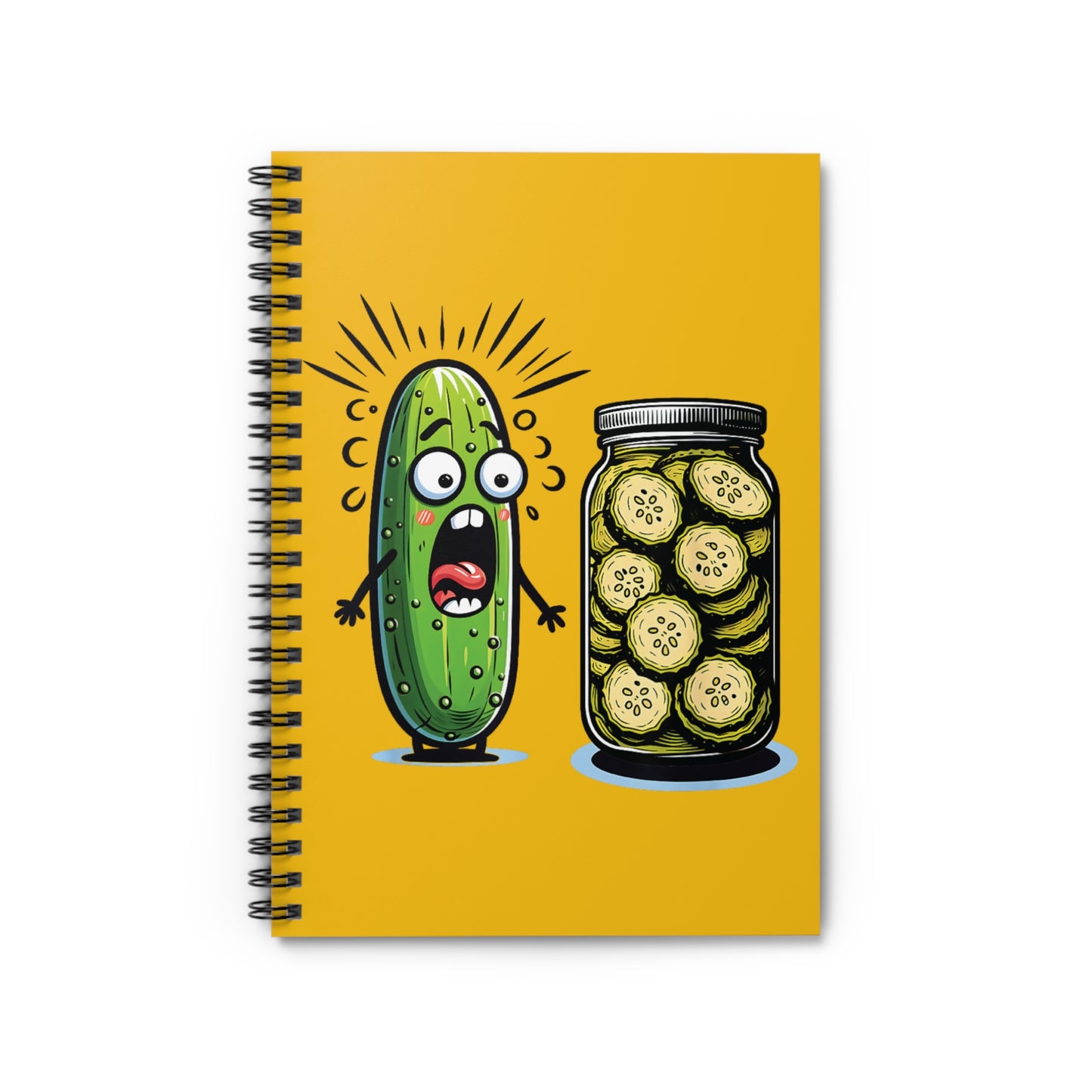 Horrified Pickle Spiral Notebook - Ruled Line