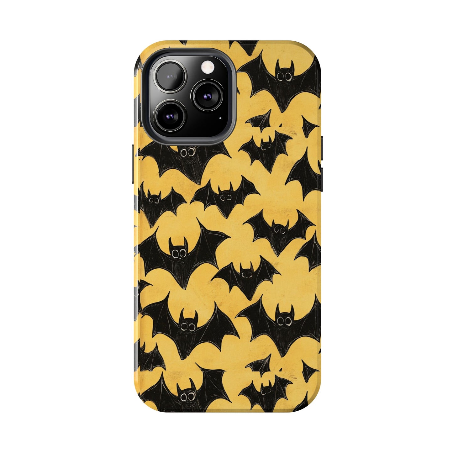 Halloween Yellow Bats Tough Phone Cases