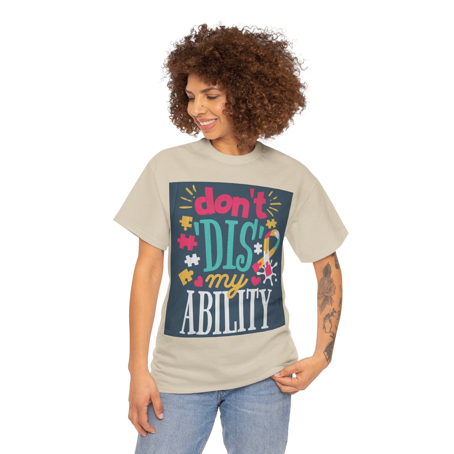 Don't Dis My Ability Unisex Heavy Cotton Tee