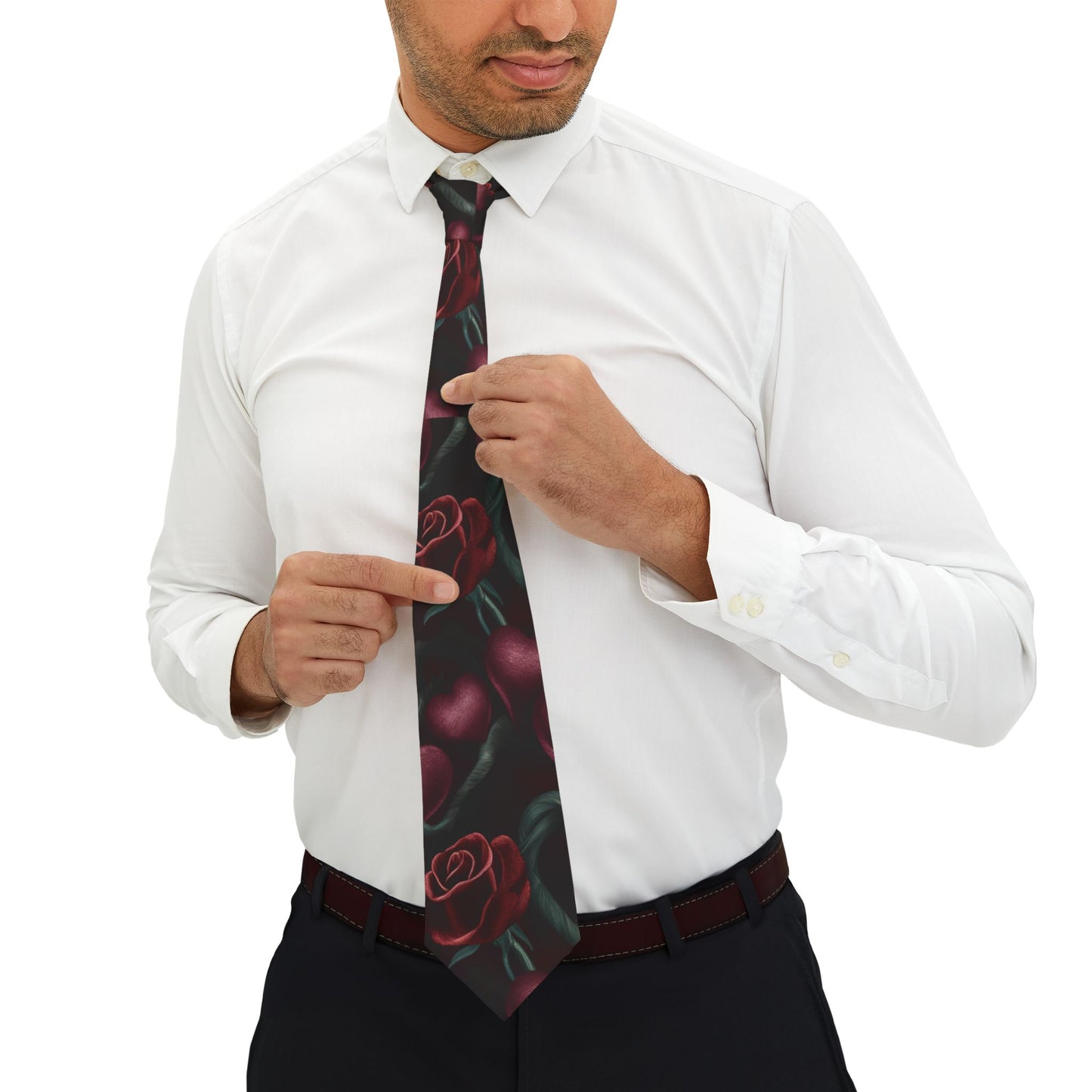 Hearts and Roses Necktie