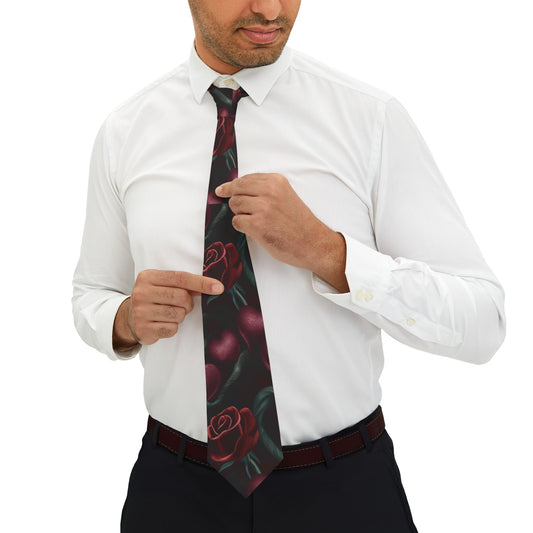 Hearts and Roses Necktie