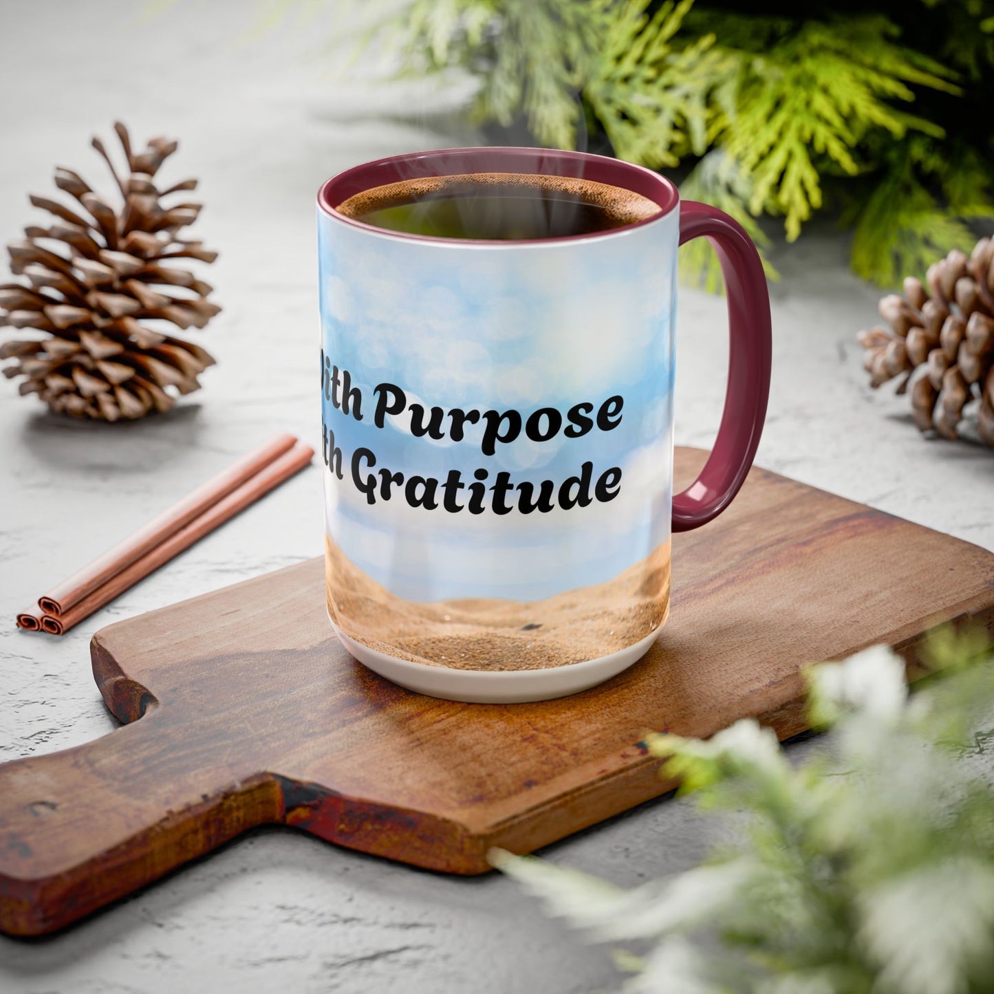 Rise With Purpose Inspirational Colorful Mugs (11oz, 15oz)