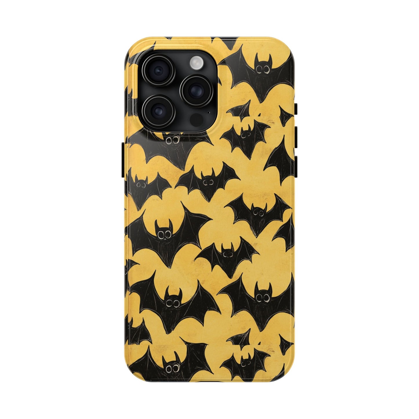 Halloween Yellow Bats Tough Phone Cases