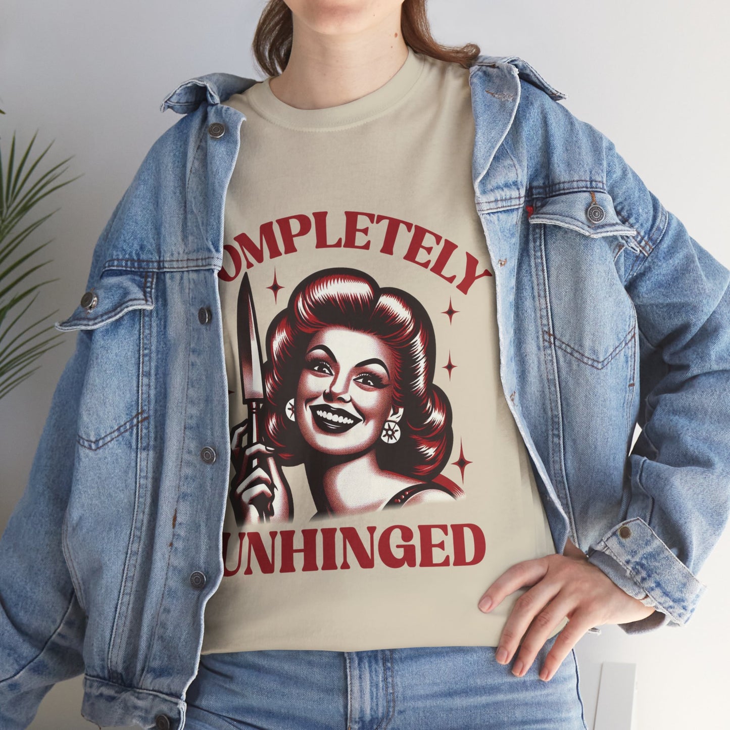 Completely Unhinged Unisex Heavy Cotton Tee