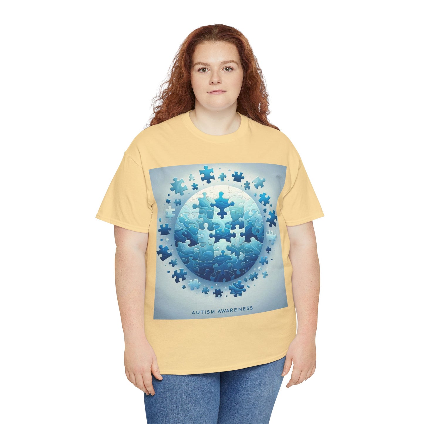 Autism Globe Unisex Heavy Cotton Tee