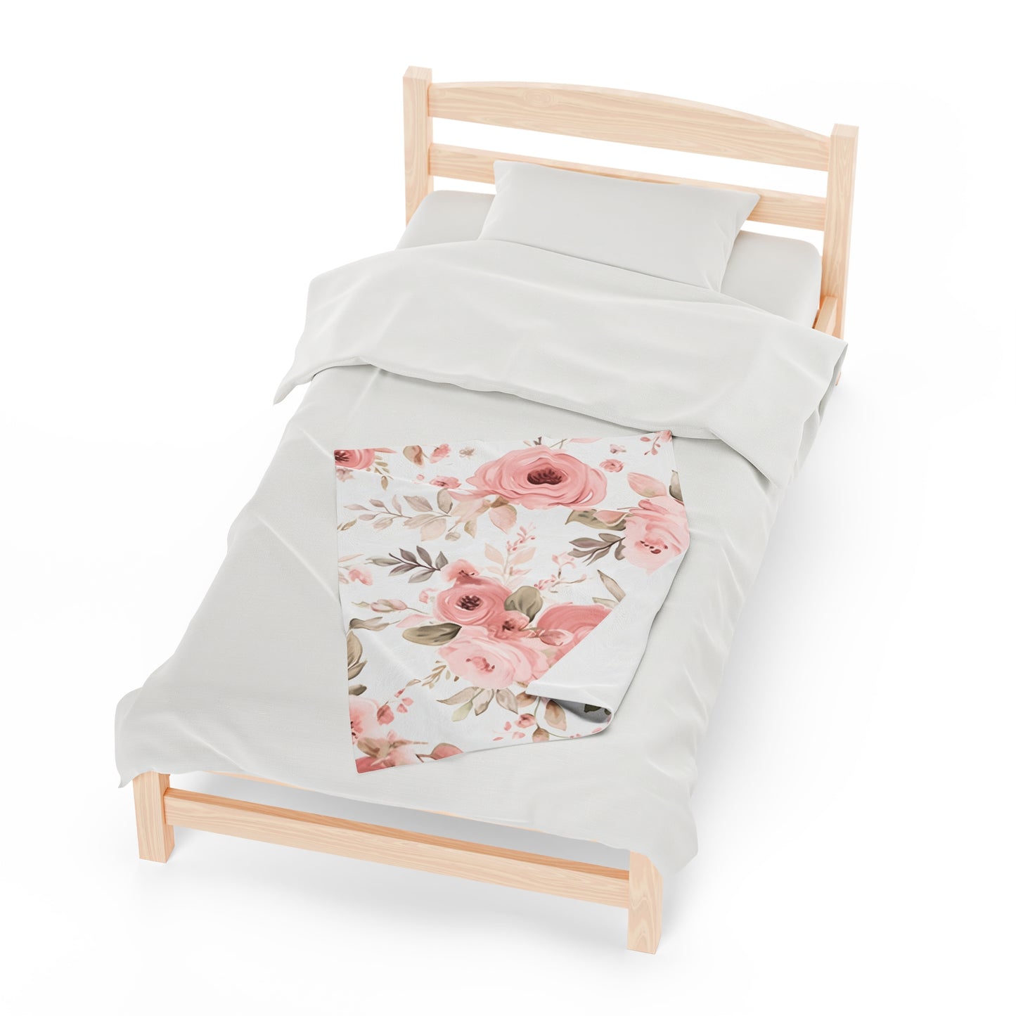 Luxury Dusty Rose Velveteen Blanket – Ultra-Soft, Customizable, Cozy for Home or Gifts
