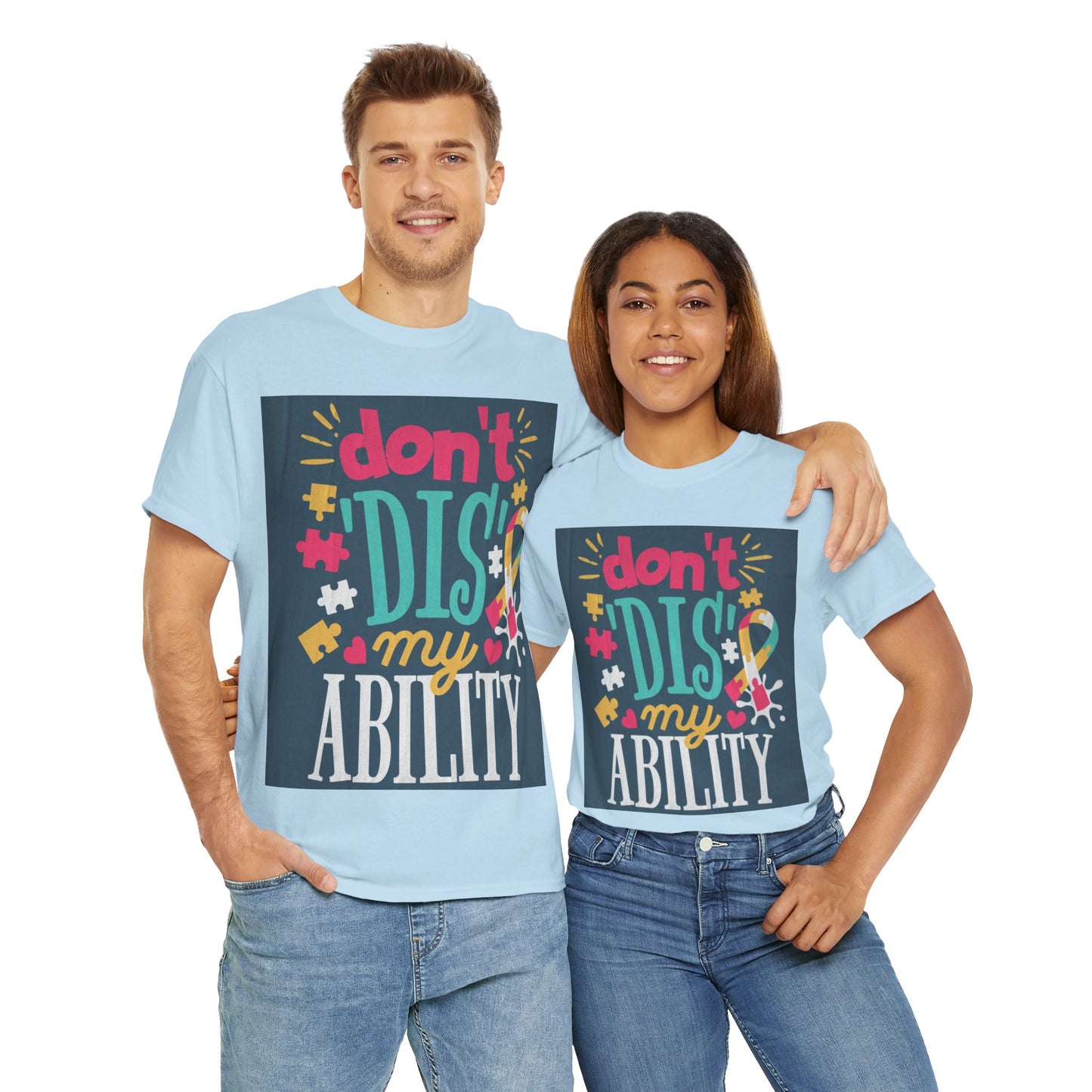 Don't Dis My Ability Unisex Heavy Cotton Tee