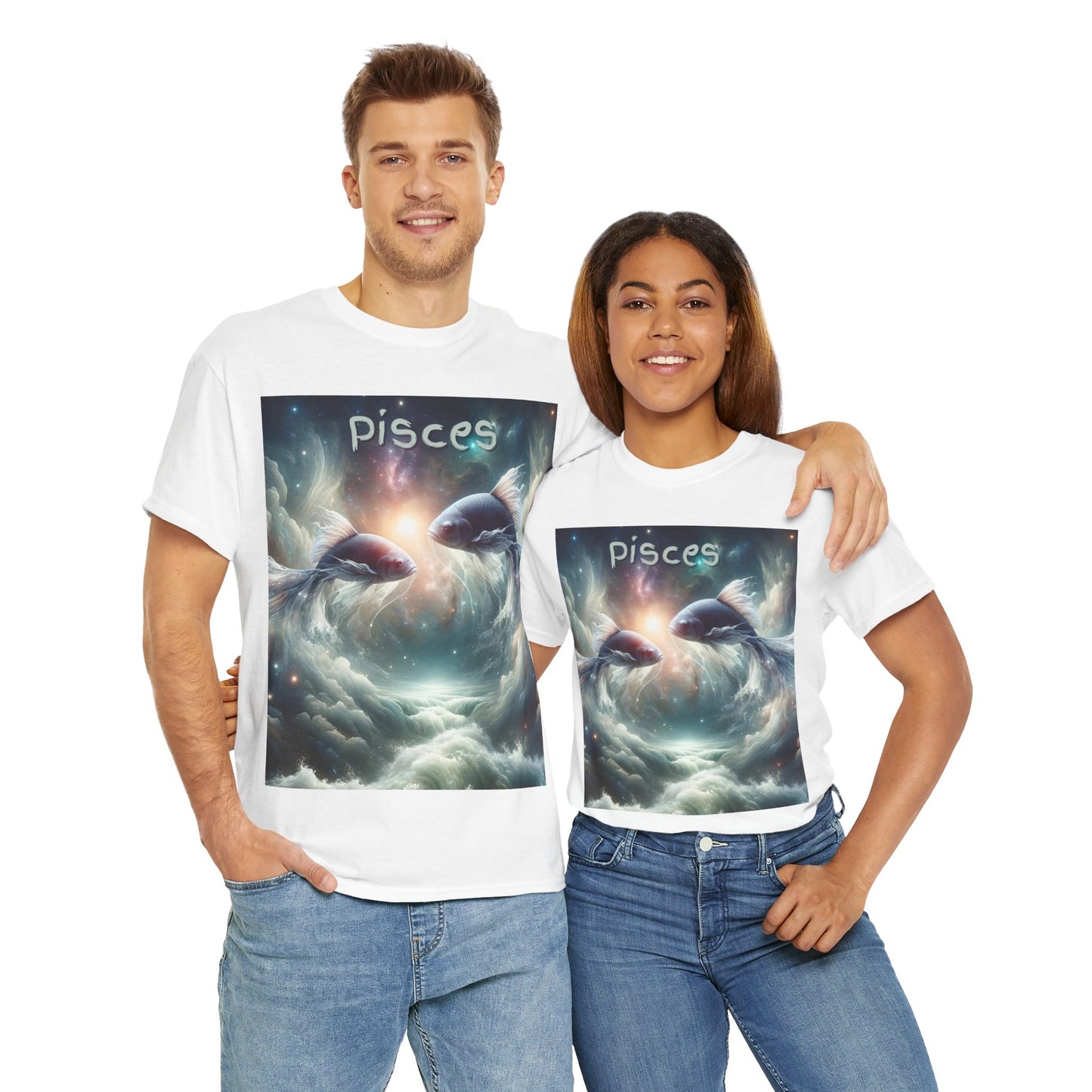 Pisces Unisex Heavy Cotton Tee