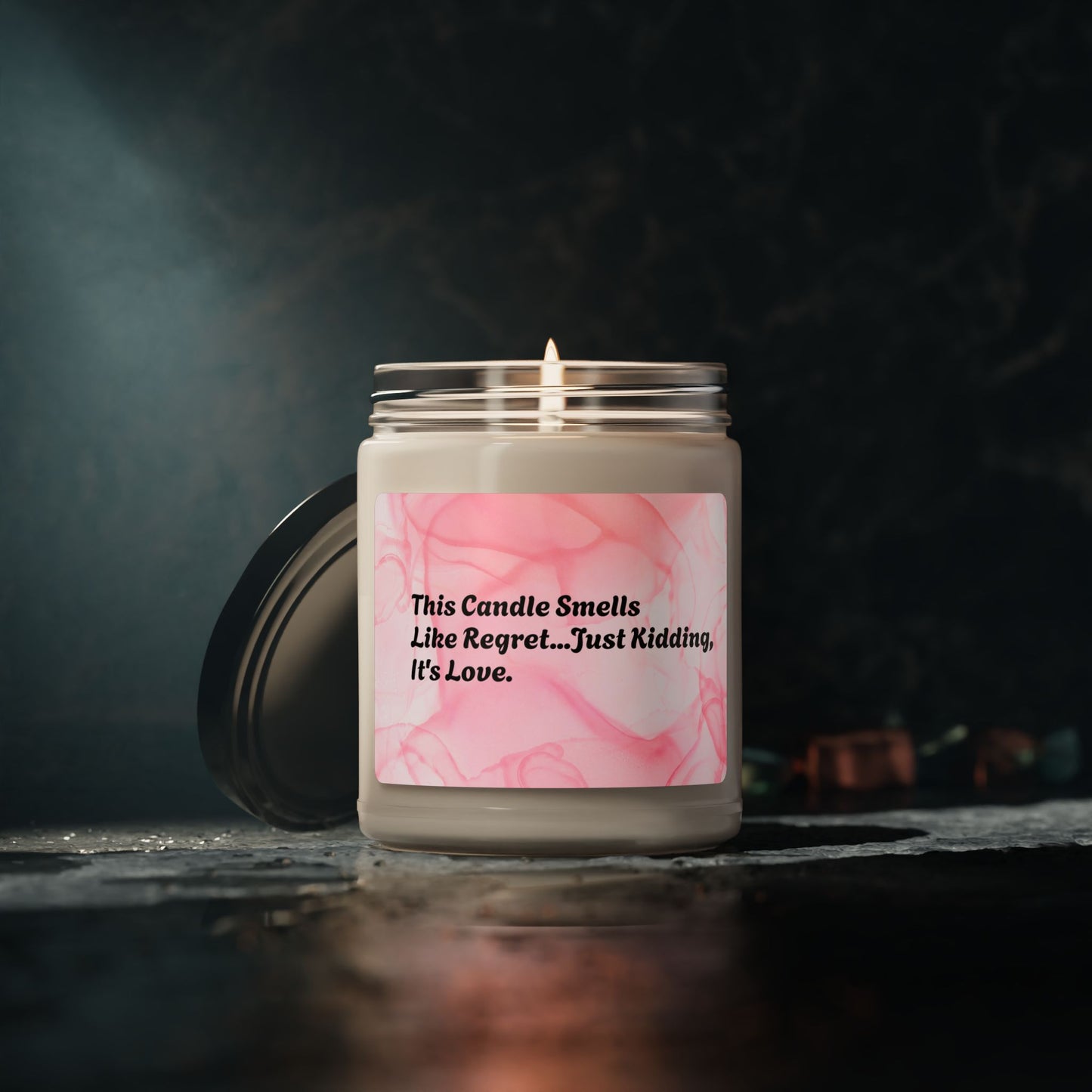 This Candle Smells Like Regret..Just Kidding, It's Love Scented Soy Candle, 9oz