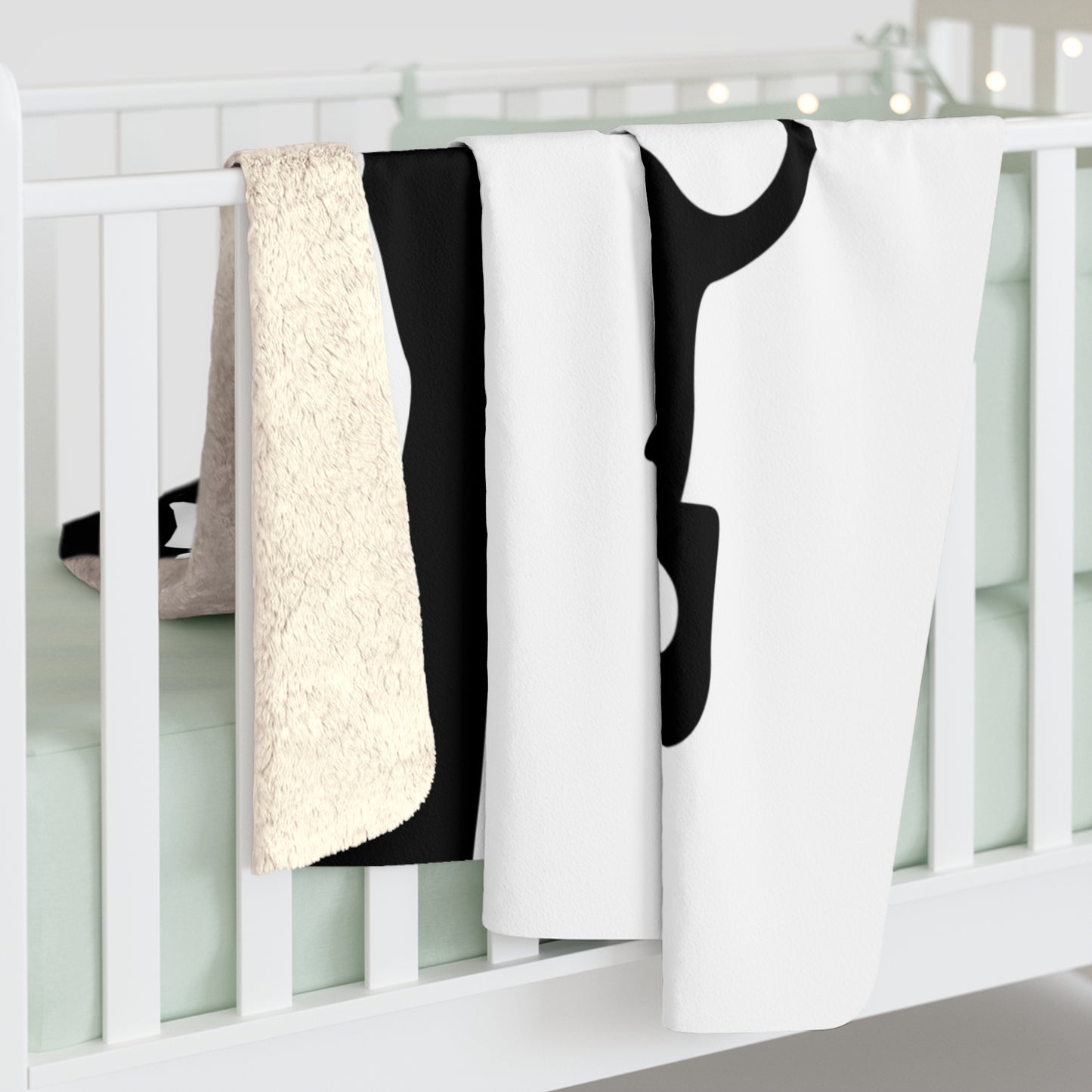 Edge of the Bed: The Dog's Domain Sherpa Fleece Blanket