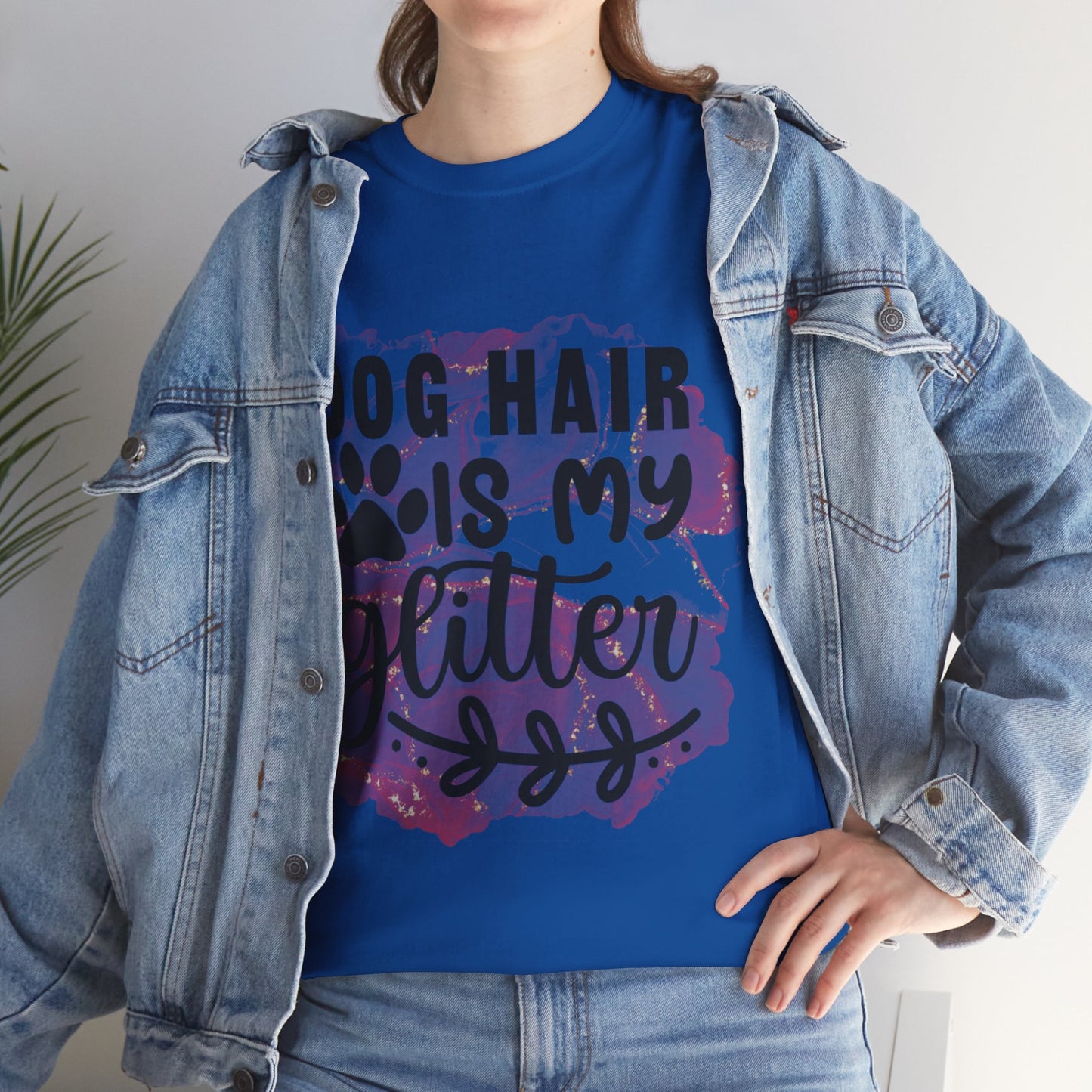 Dog Hair Is My Glitter Unisex Heavy Cotton Tee