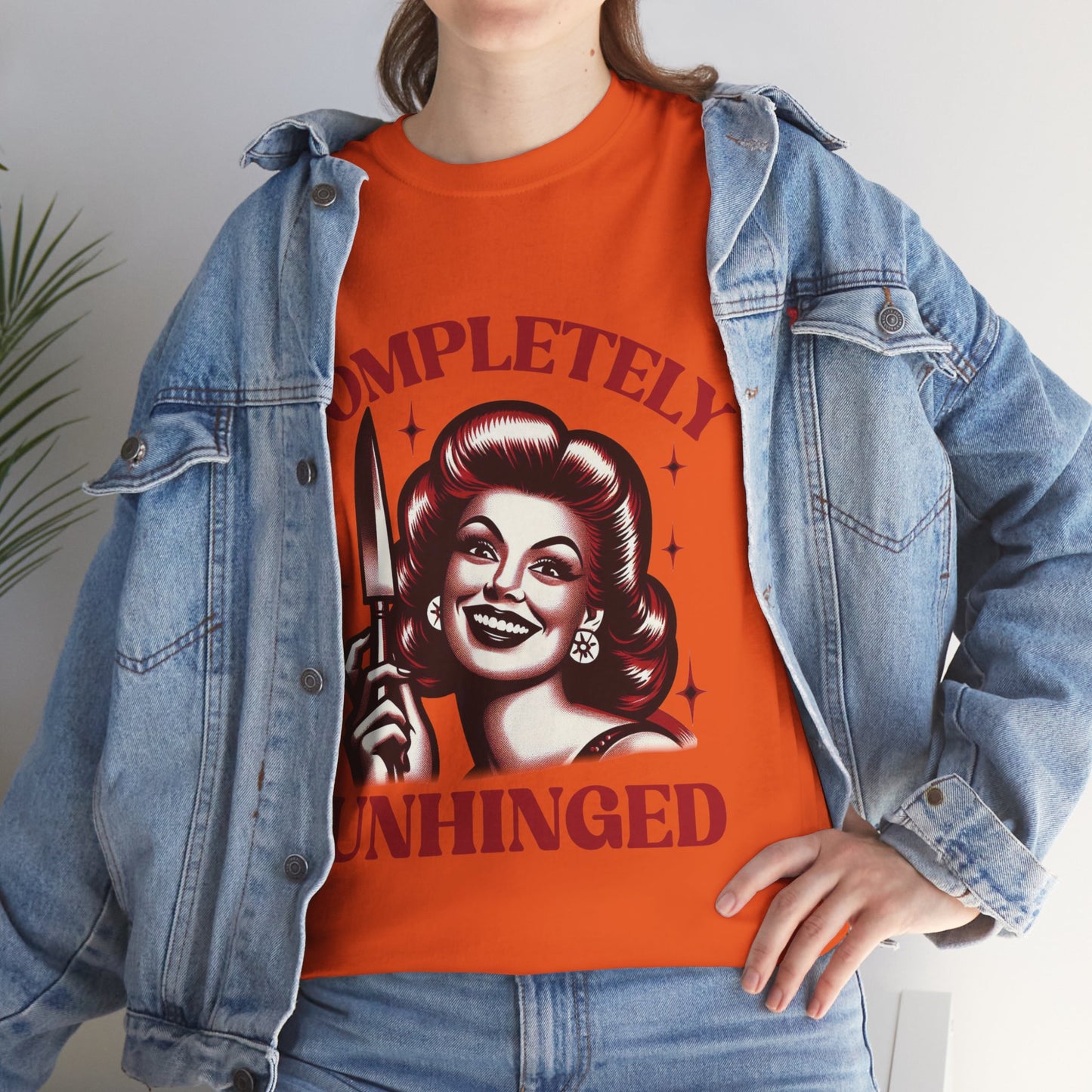 Completely Unhinged Unisex Heavy Cotton Tee