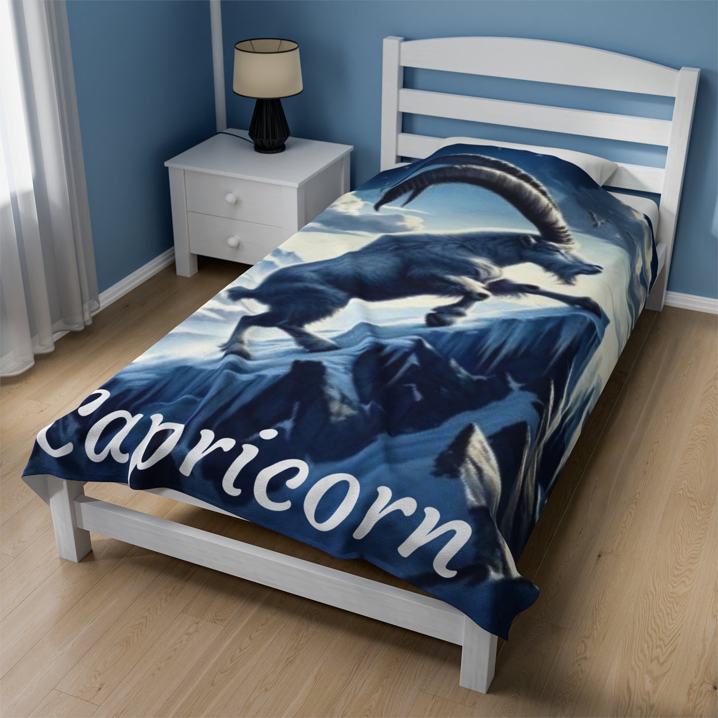 Capricorn Zodiac Sign Velveteen Plush Blanket