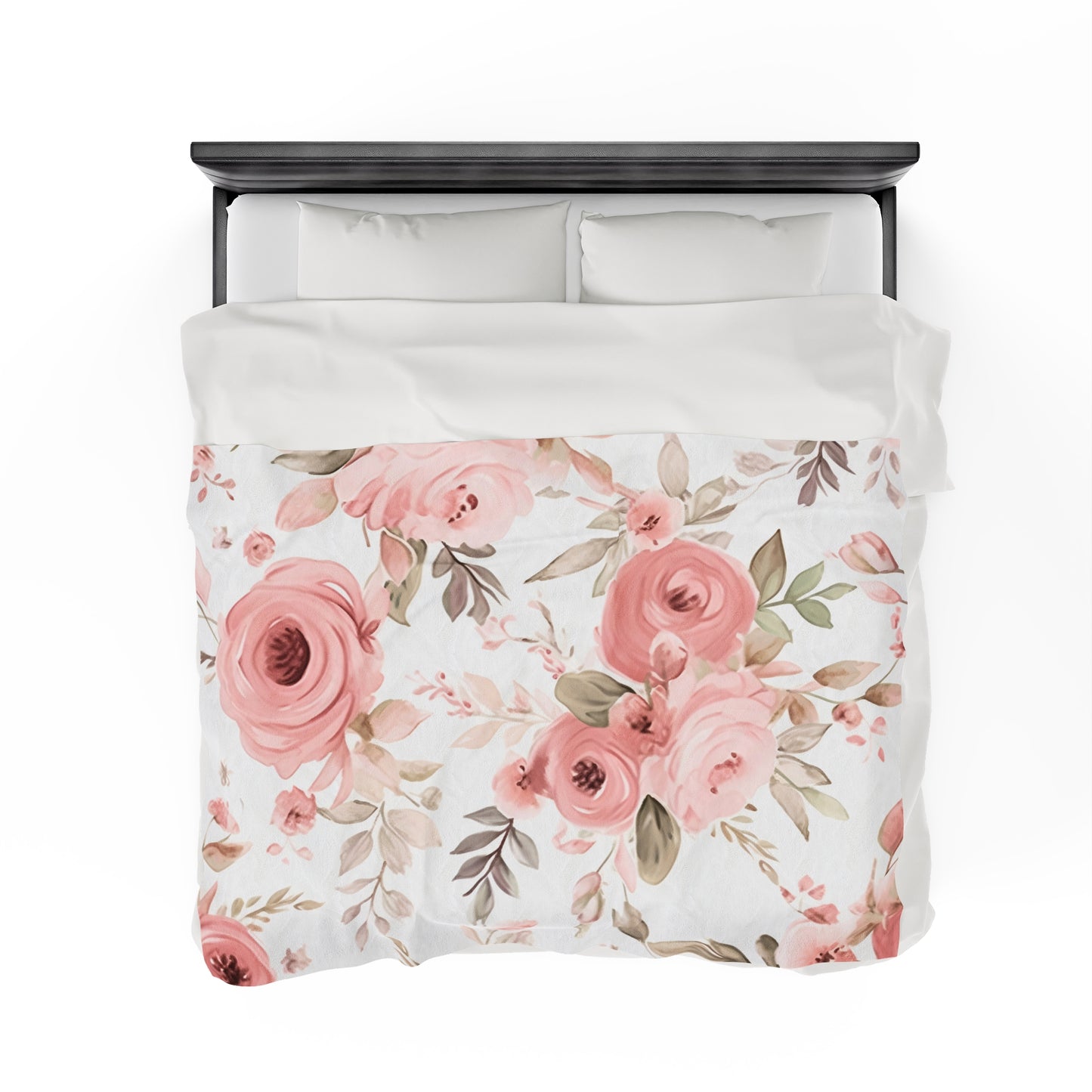 Luxury Dusty Rose Velveteen Blanket – Ultra-Soft, Customizable, Cozy for Home or Gifts