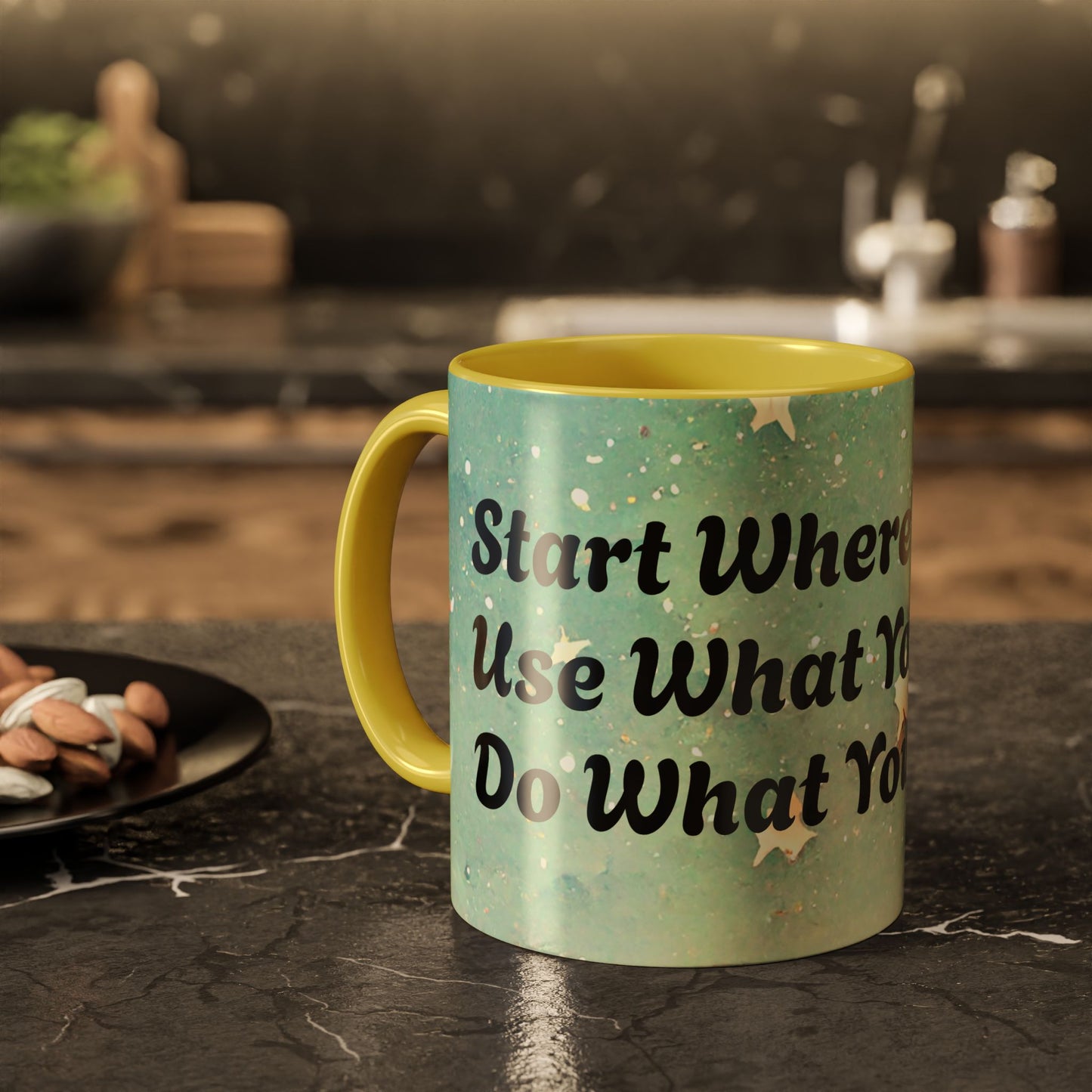 Start Where You Are Inspirational Colorful Mugs (11oz, 15oz)