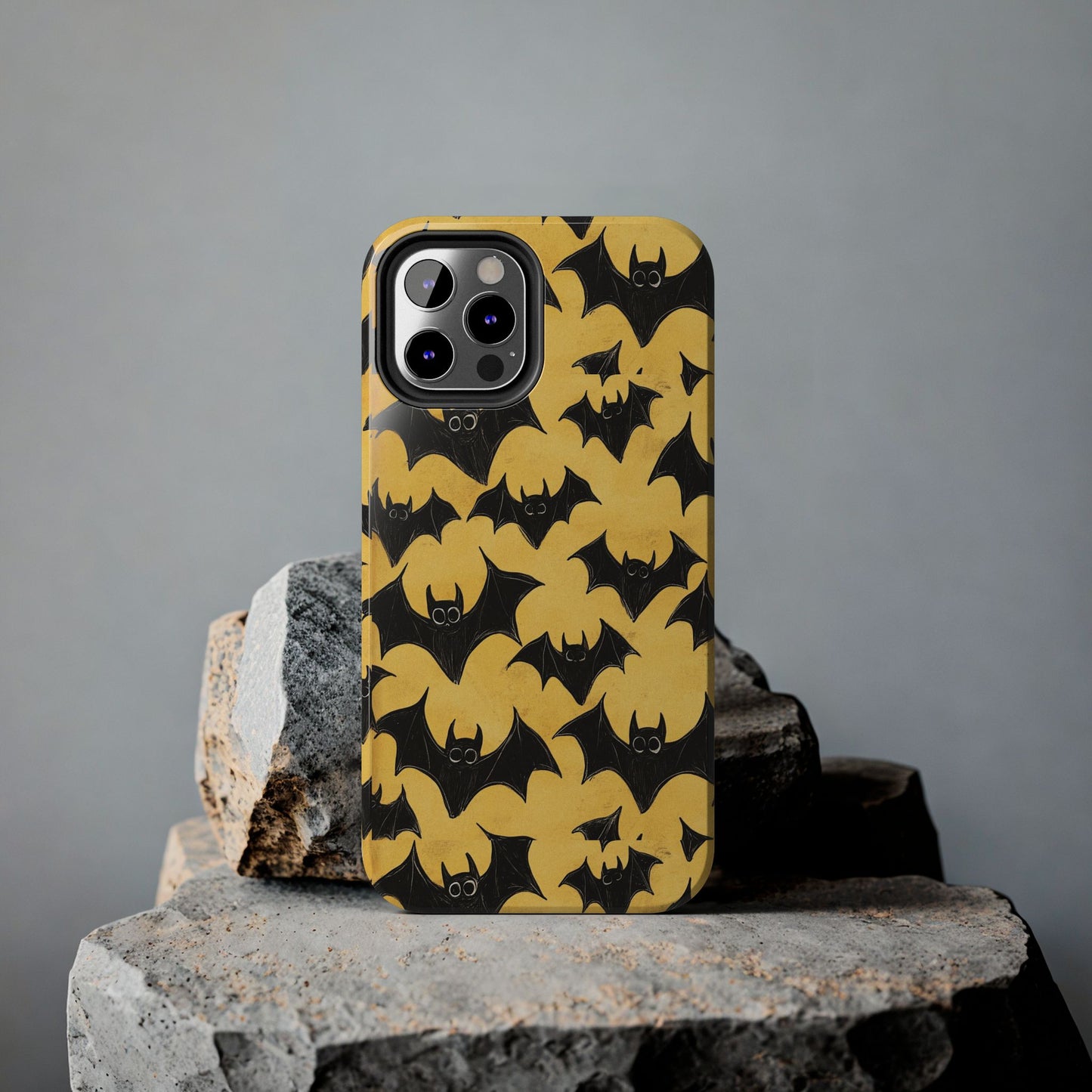 Halloween Yellow Bats Tough Phone Cases