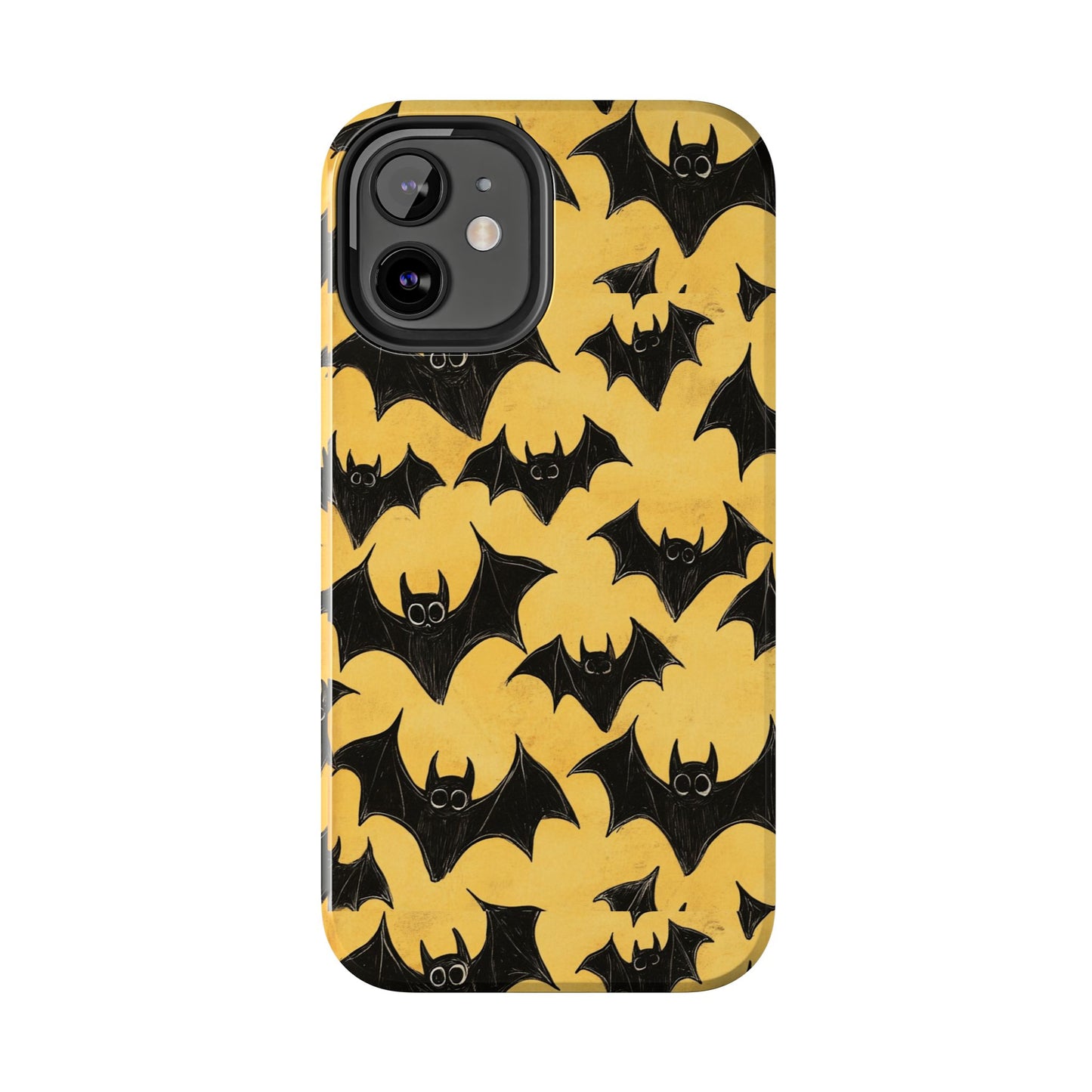 Halloween Yellow Bats Tough Phone Cases