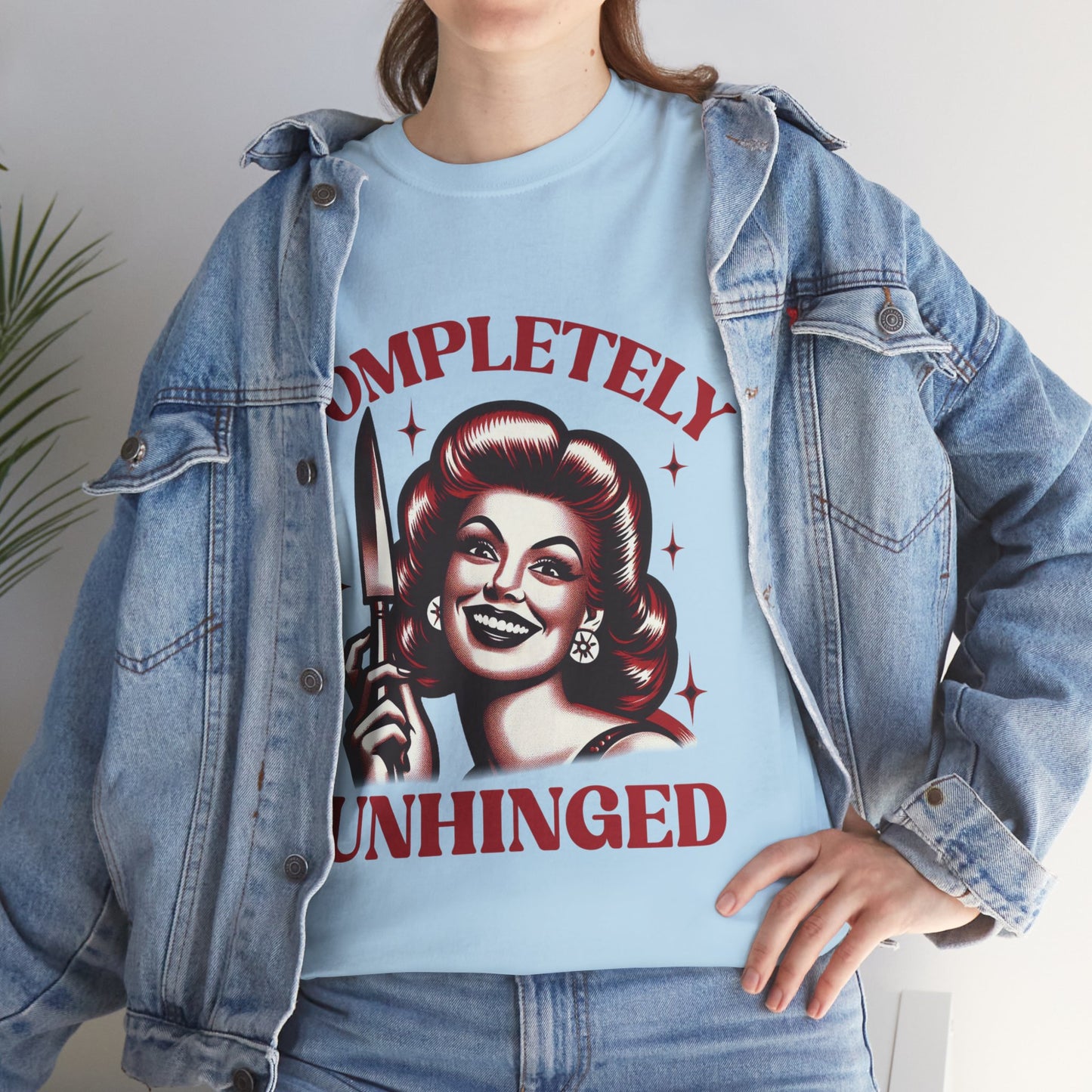 Completely Unhinged Unisex Heavy Cotton Tee