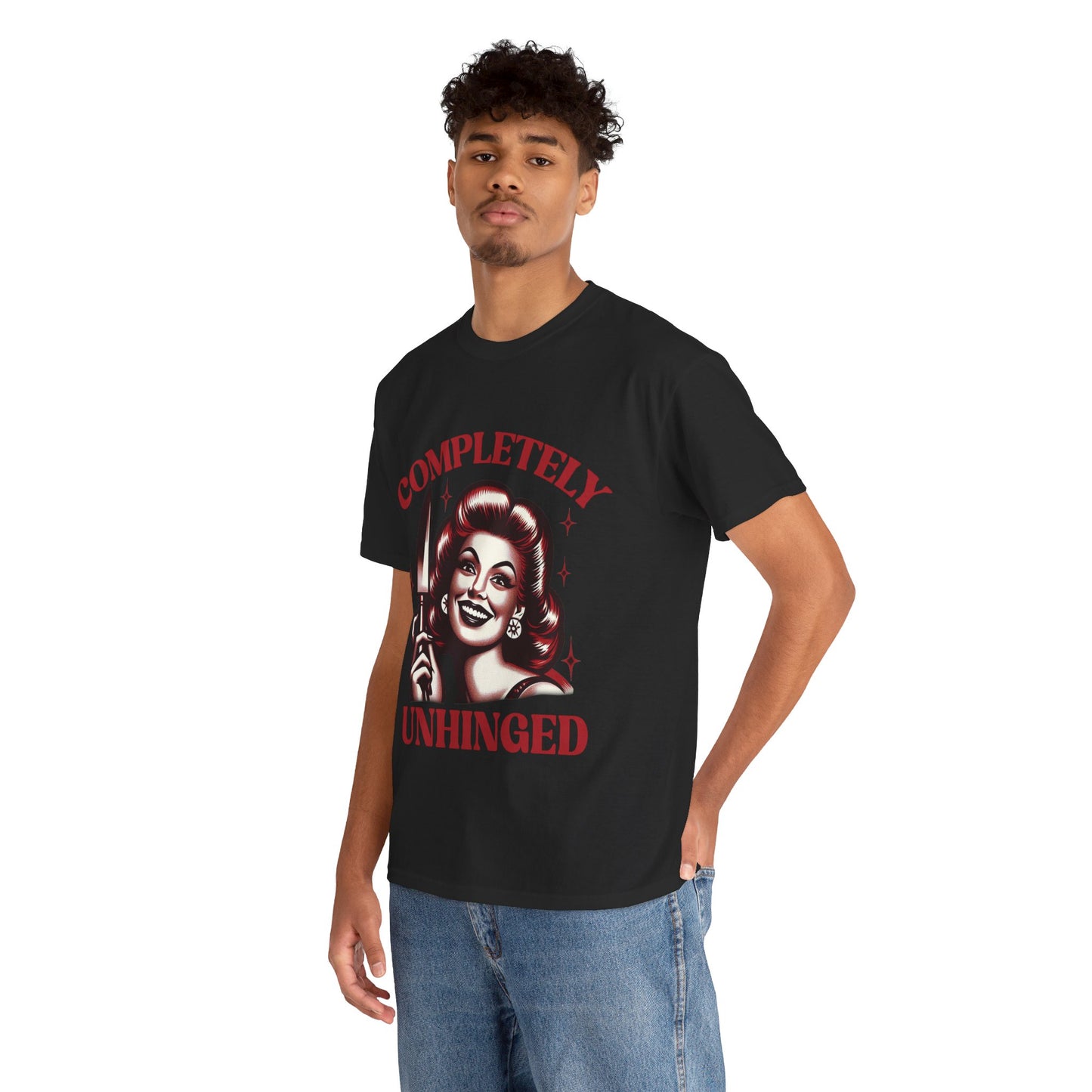 Completely Unhinged Unisex Heavy Cotton Tee