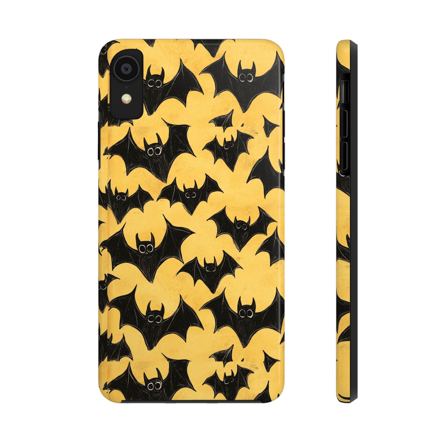 Halloween Yellow Bats Tough Phone Cases
