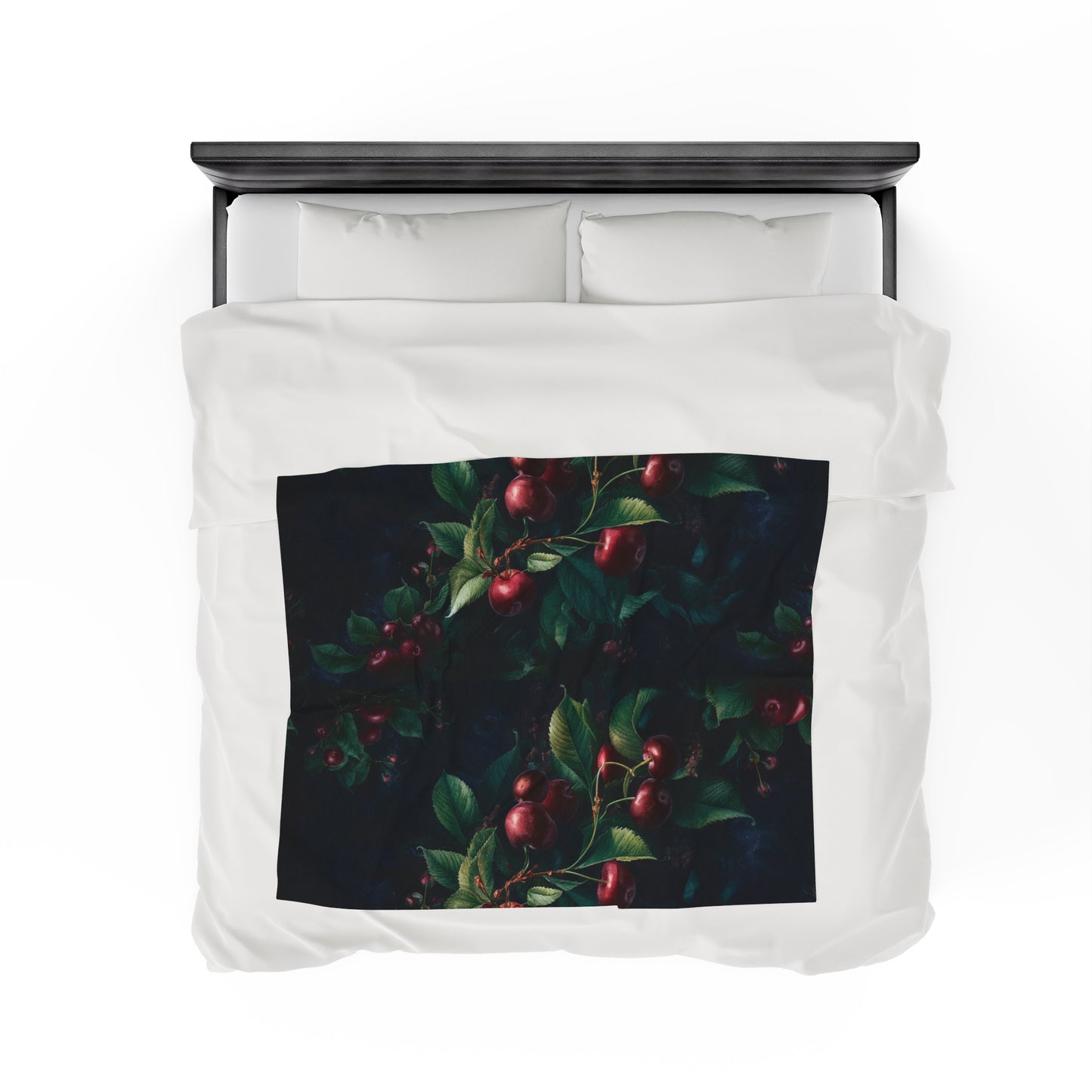 Black Cherry Velveteen Plush Blanket